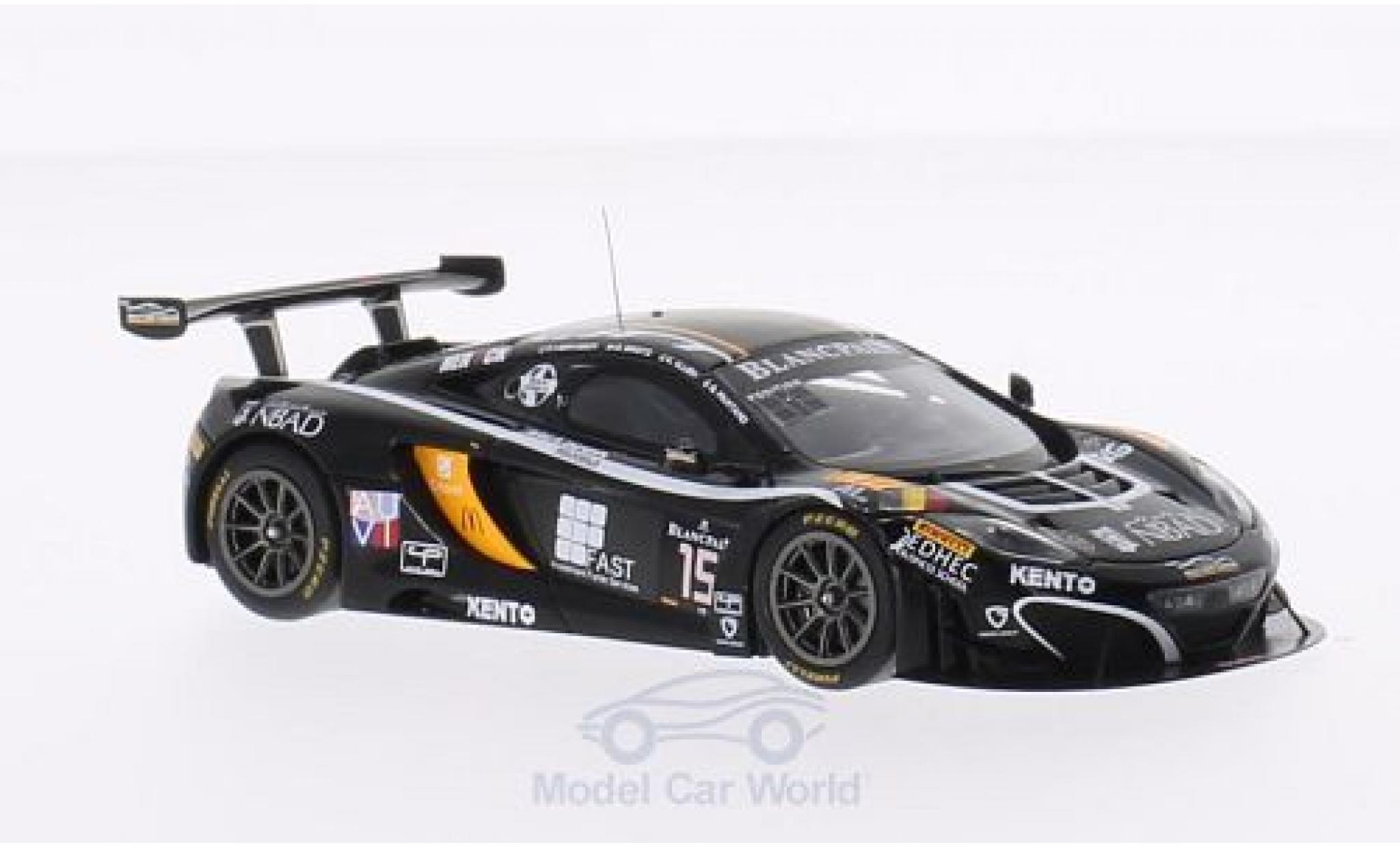 McLaren MP4-12C 1/43 Spark No.15 Boutsen Ginion 24h Spa 2014 K.A.Ojjeh/O.Groodz/F.Vervisch/G.Pantano modelauto