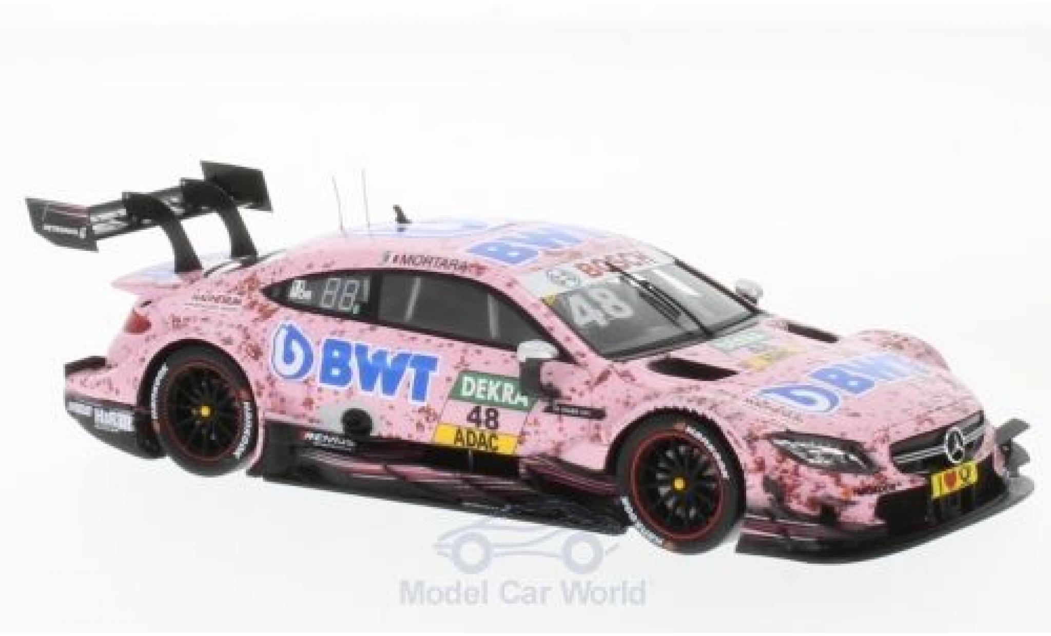 Mercedes Classe C DTM 1/43 Spark AMG C 63 DTM No.48 -AMG DTM Team HWA BWT DTM 2017 E.Mortara modelauto