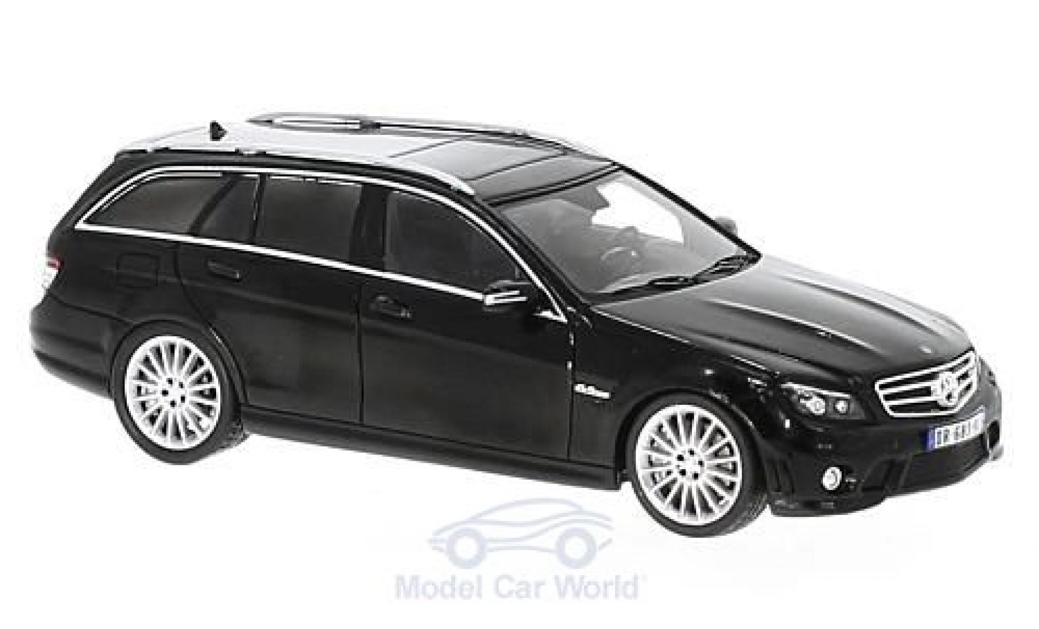 Mercedes Classe C 1/43 Spark AMG C63 T-Modell (S204) zwart 2010 modelauto