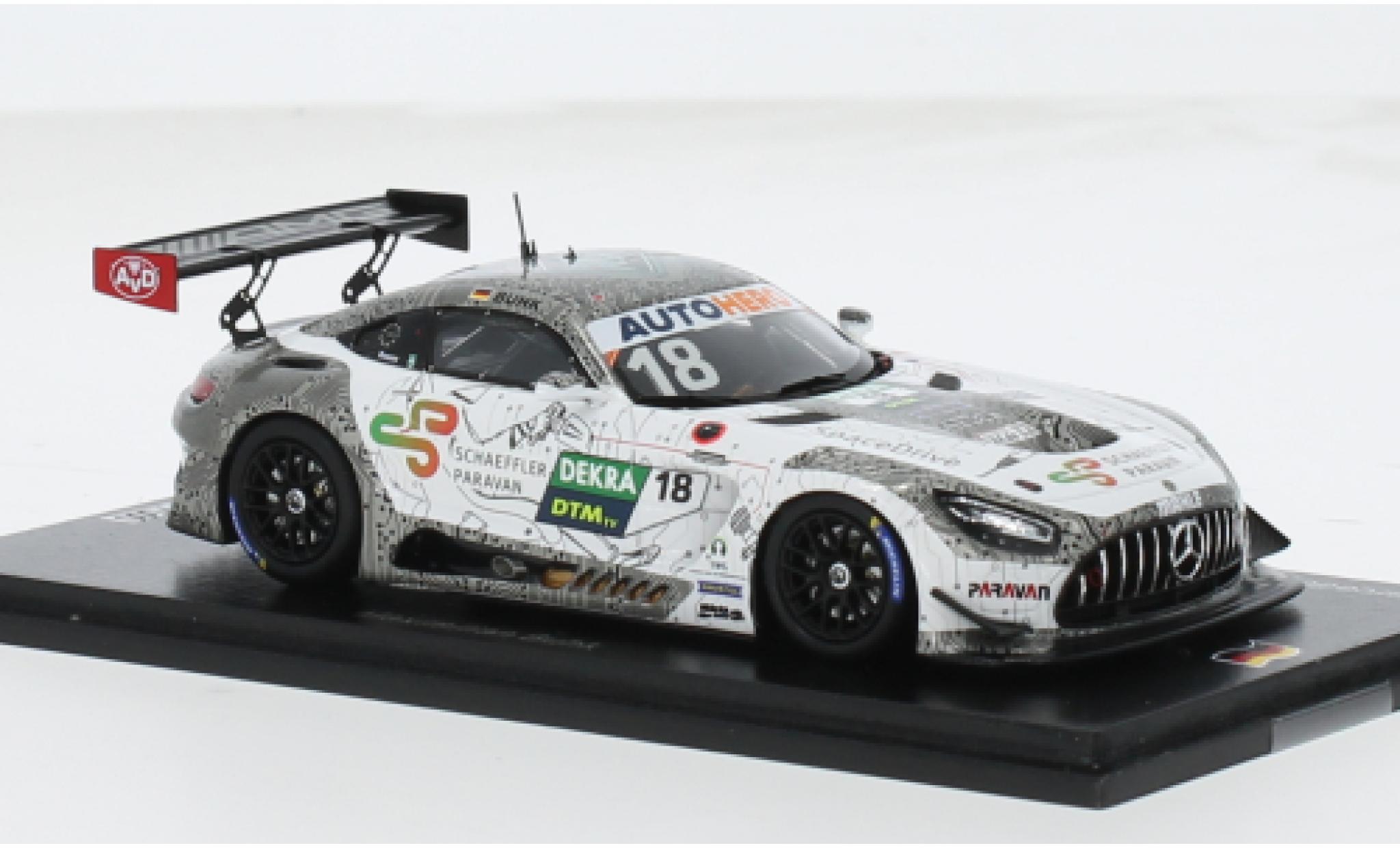 Mercedes AMG GT 1/43 Spark 3 No.18 AMG Team M&uuml;cke DTM 2022 1:43 modelauto