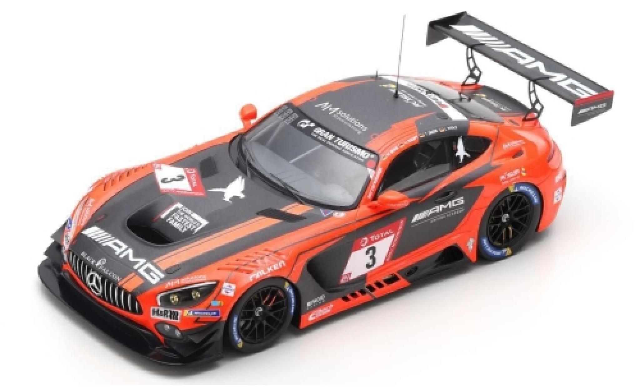 Mercedes AMG GT 1/43 Spark 3 No.3 -AMG Team Black Falcon 24h N&uuml;rburgring 2019 M.Buhk/H.Haupt/T.J&auml;ger/L.Stolz modelauto
