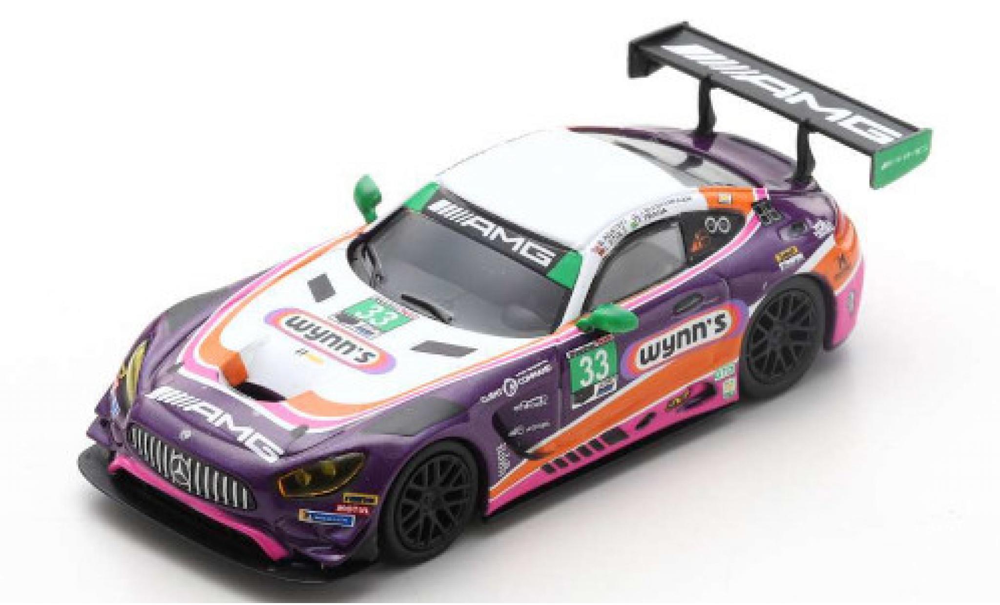 Mercedes AMG GT 1/64 Spark 3 No.33 Team Riley Motorsports Wynns 24h Daytona 2019 B.Keating/J.Bleekemolen/L.Stolz/F.Fraga modelauto
