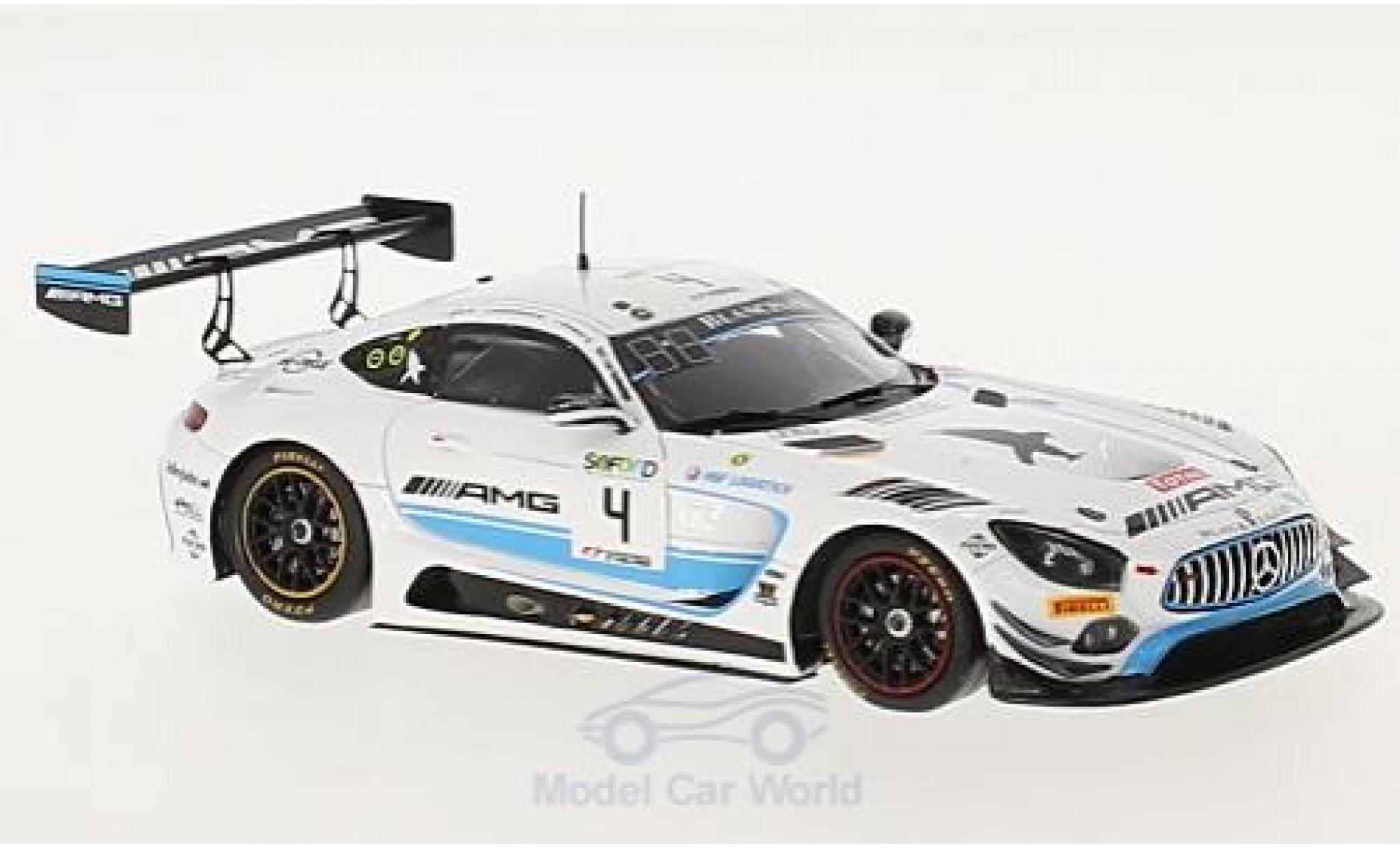 Mercedes AMG GT 1/43 Spark 3 No.4 Black Falcon 24h Spa 2017 L.Stolz/A.Christodolou/Y.Buurman modelauto