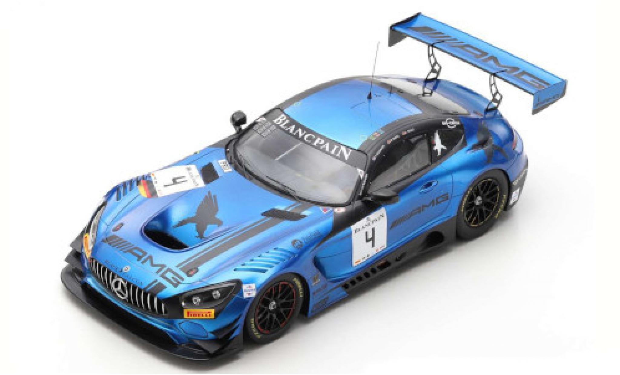 Mercedes AMG GT 1/18 Spark 3 No.4 Witpain GT Series Endurance Cup 2018 Y.Buurman/M.Engel/L.Stolz modelauto