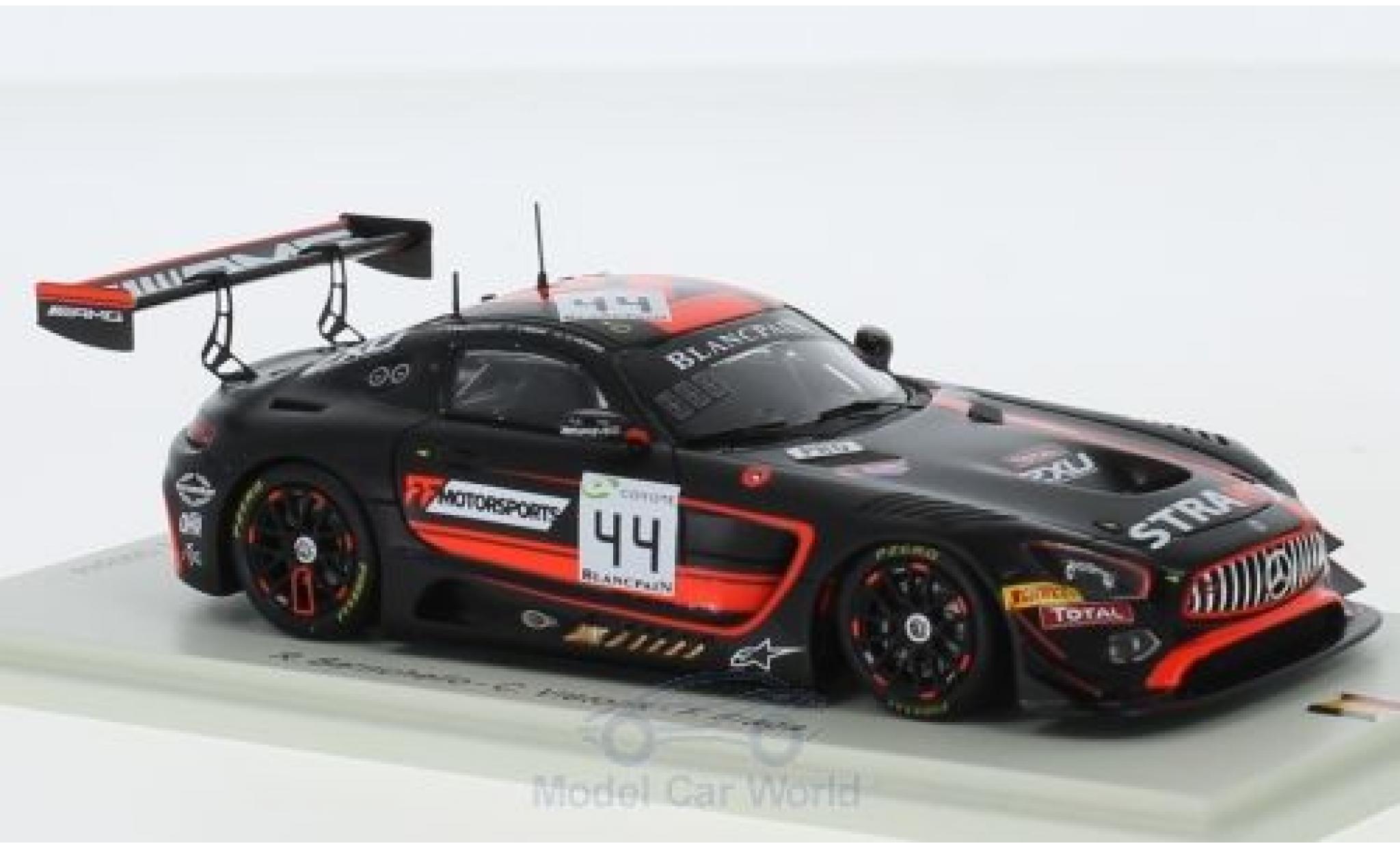Mercedes AMG GT 1/43 Spark 3 No.44 Strakka Racing 24h Spa 2018 R.Barrico/C.Vietoris/F.Fraga modelauto