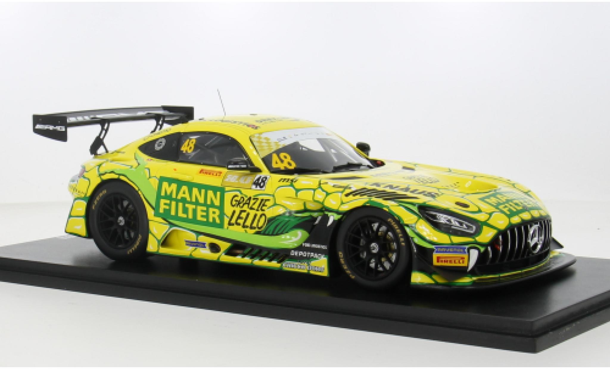 Mercedes AMG GT 1/18 Spark 3 No.48 -AMG Team Landgraf Fia GT World Cup Macau 2023 1:18 modelauto