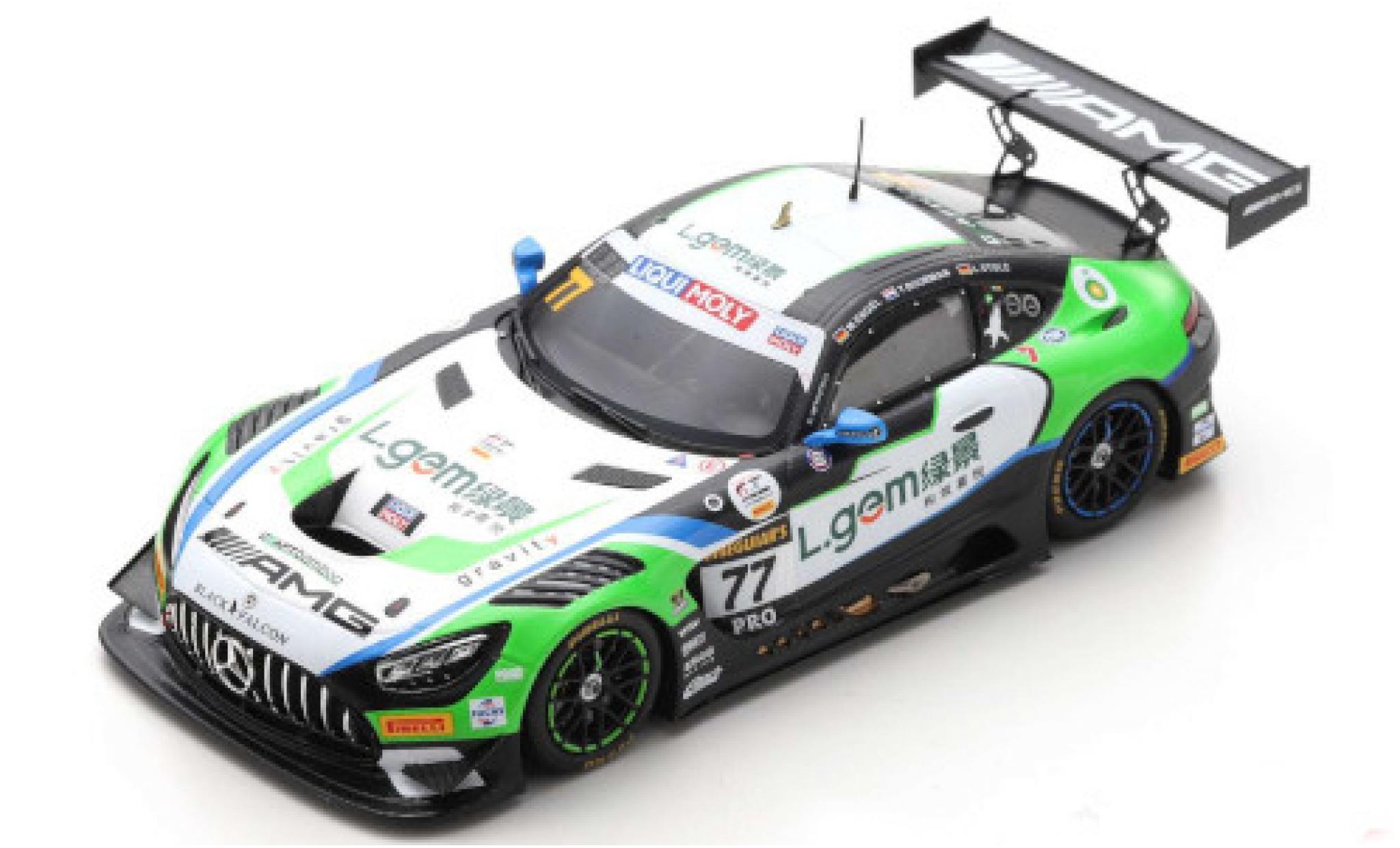 Mercedes AMG GT 1/43 Spark 3 No.77 -AMG Team CraftBamboo Racing 12h Bathurst 2020 M.Engel/L.Stolz/Y.Buurman modelauto
