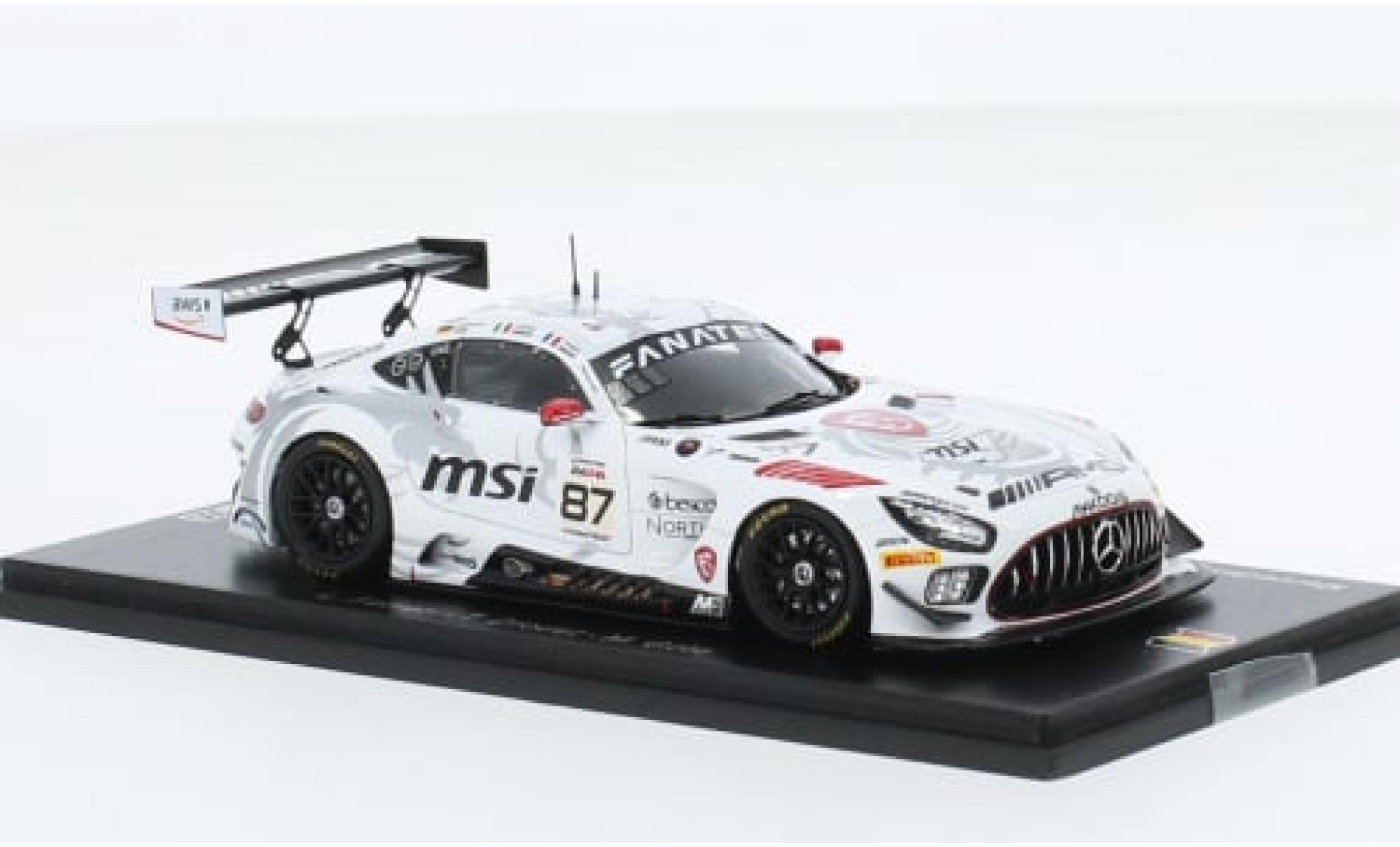 Mercedes AMG GT 1/43 Spark 3 No.87 AMG Team Akkodis ASP 24h Spa 2023 1:43 modelauto