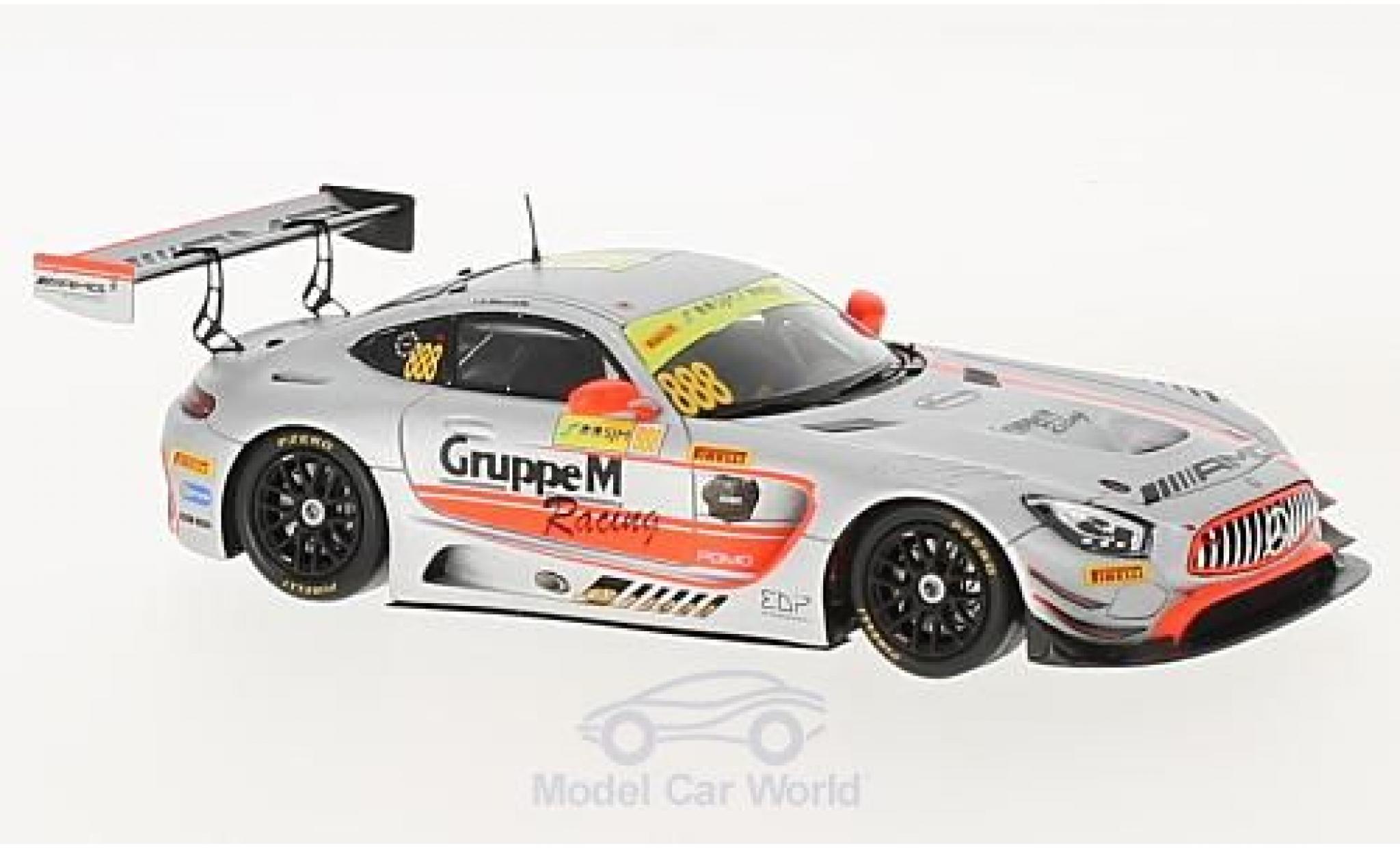 Mercedes AMG GT 1/43 Spark 3 No.888 -AMG Team GruppeM Racing Fia GT World Cup Macau 2017 R.Marciello modelauto