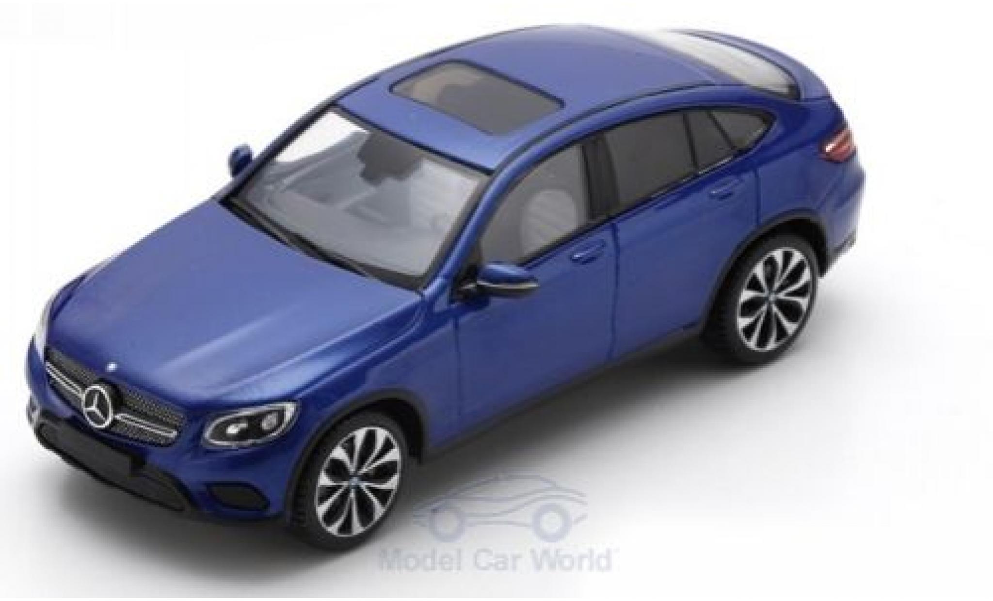 Mercedes Classe GLC 1/43 Spark GLC Coupe metallic blauw 2016 modelauto
