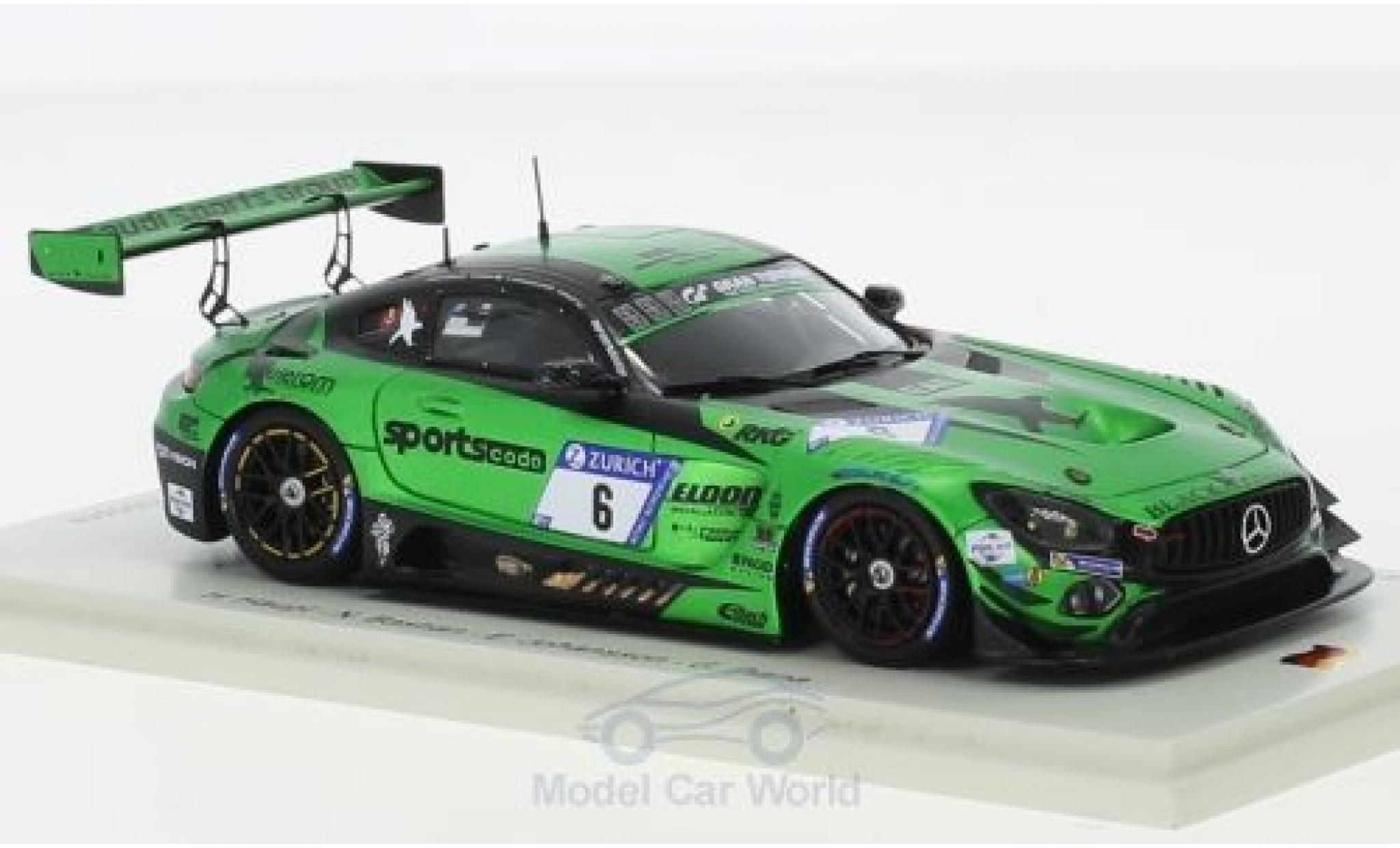 Mercedes Classe G 1/43 Spark GT3 No.6 -AMG Team Black Falcon 24h N&uuml;rburgring 2018 H.Haupt/N.Bastian/E.Johansson/G.Piana modelauto