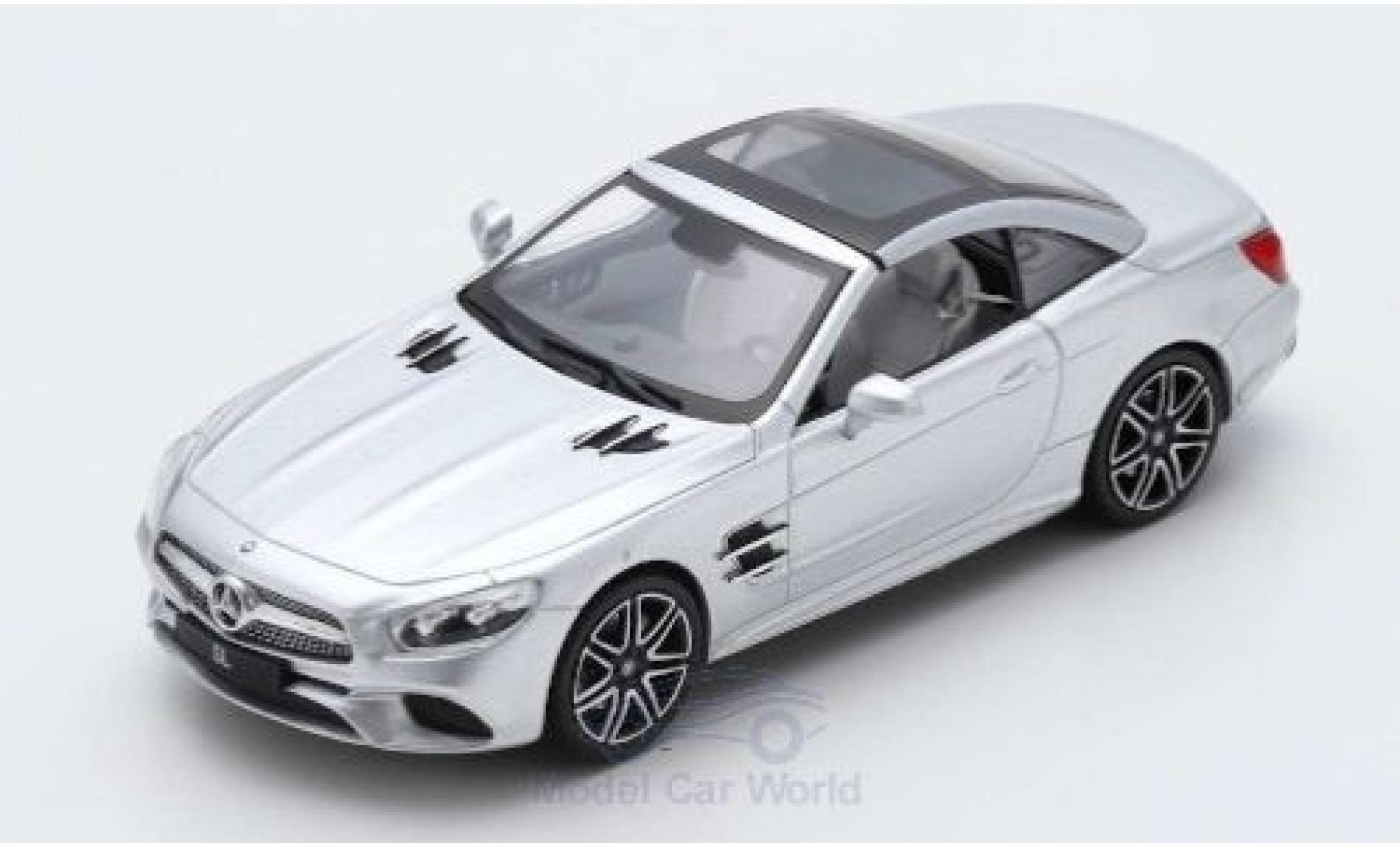 Mercedes Classe SL 1/43 Spark SL 450 grijs 2017 SoftTop liegt ein modelauto