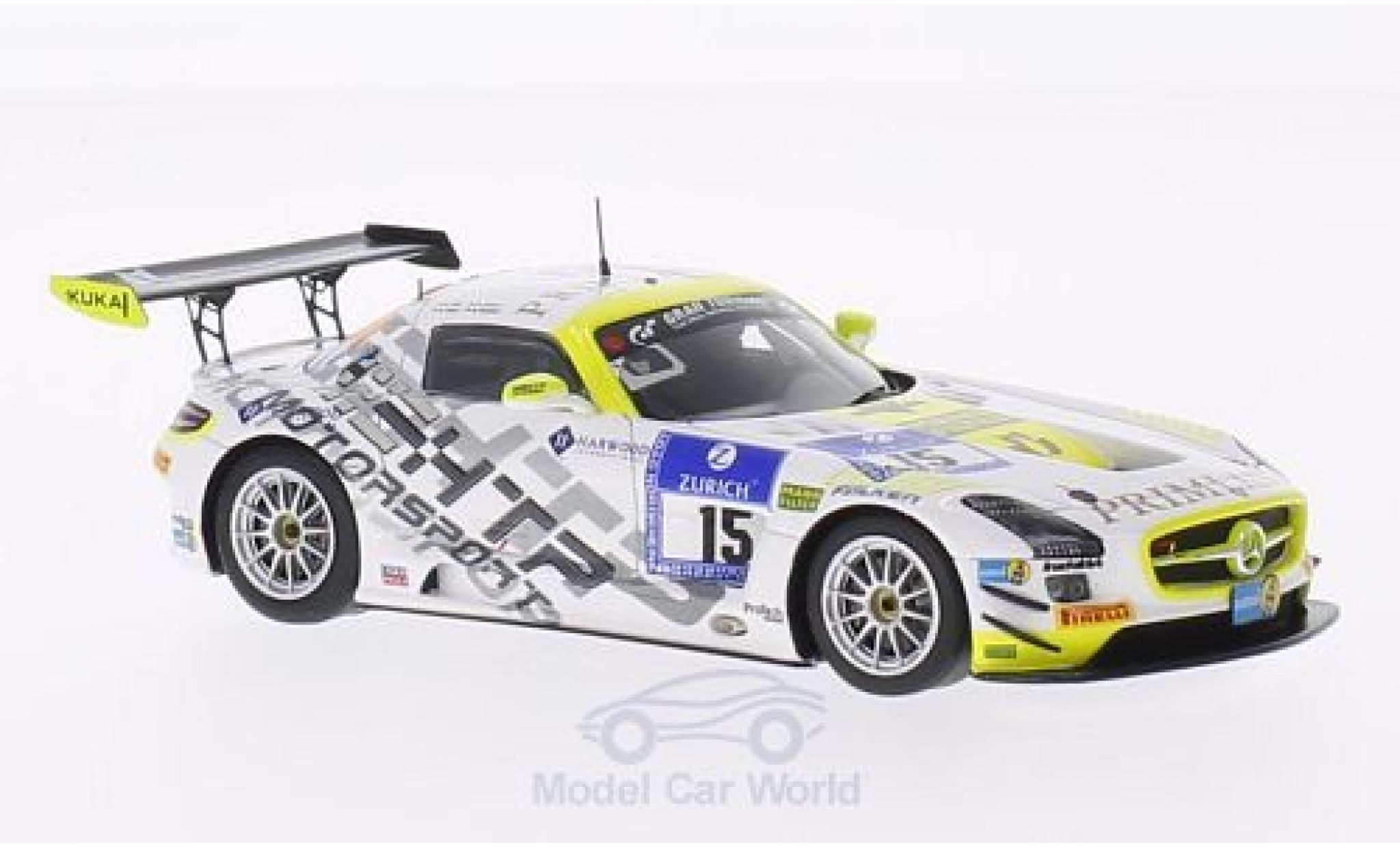 Mercedes SLS 1/43 Spark AMG GT3 No.15 HTP Motorsport GmbH 24h N&uuml;rburgring 2014 H.Primat/M.G&ouml;tz/K.Heyer/R.Rehfeld modelauto