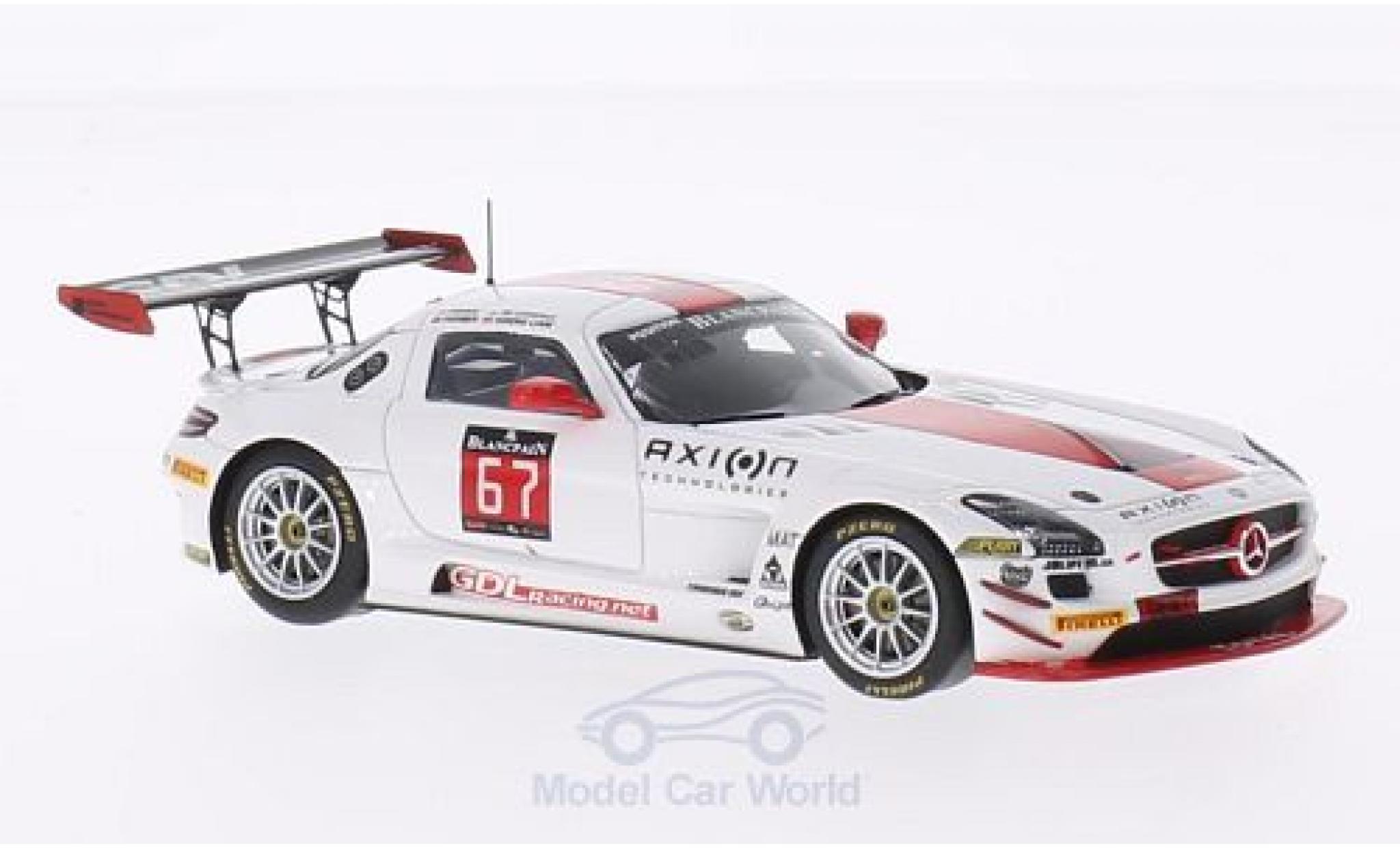 Mercedes SLS 1/43 Spark AMG GT3 No.67 GDL Motorsport 24h Spa 2014 G.De Lorenzi/N.Farmer/K.Liam Lim/J.C.Perrin modelauto