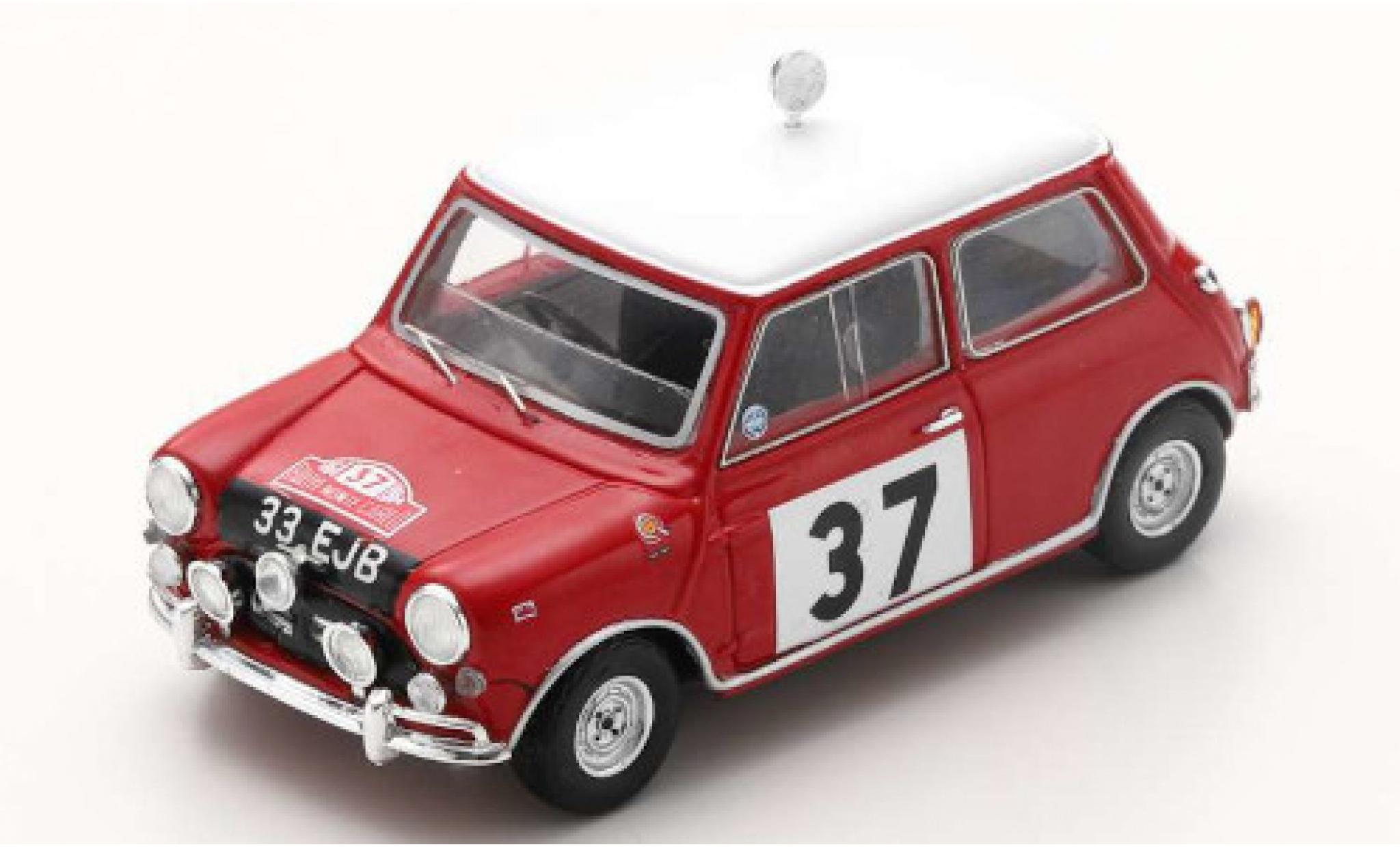 Mini Cooper 1/43 Spark S RHD No.37 Rally Monte Carlo 1964 P.Hopkirk/H.Liddon modelauto