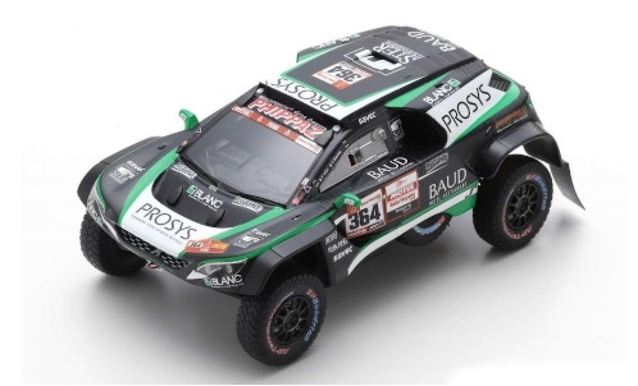 Peugeot 3008 1/43 Spark DKR Maxi No.364 Easy Rally Rallye Dakar 2019 P.Lafay/S.Delaunay modelauto