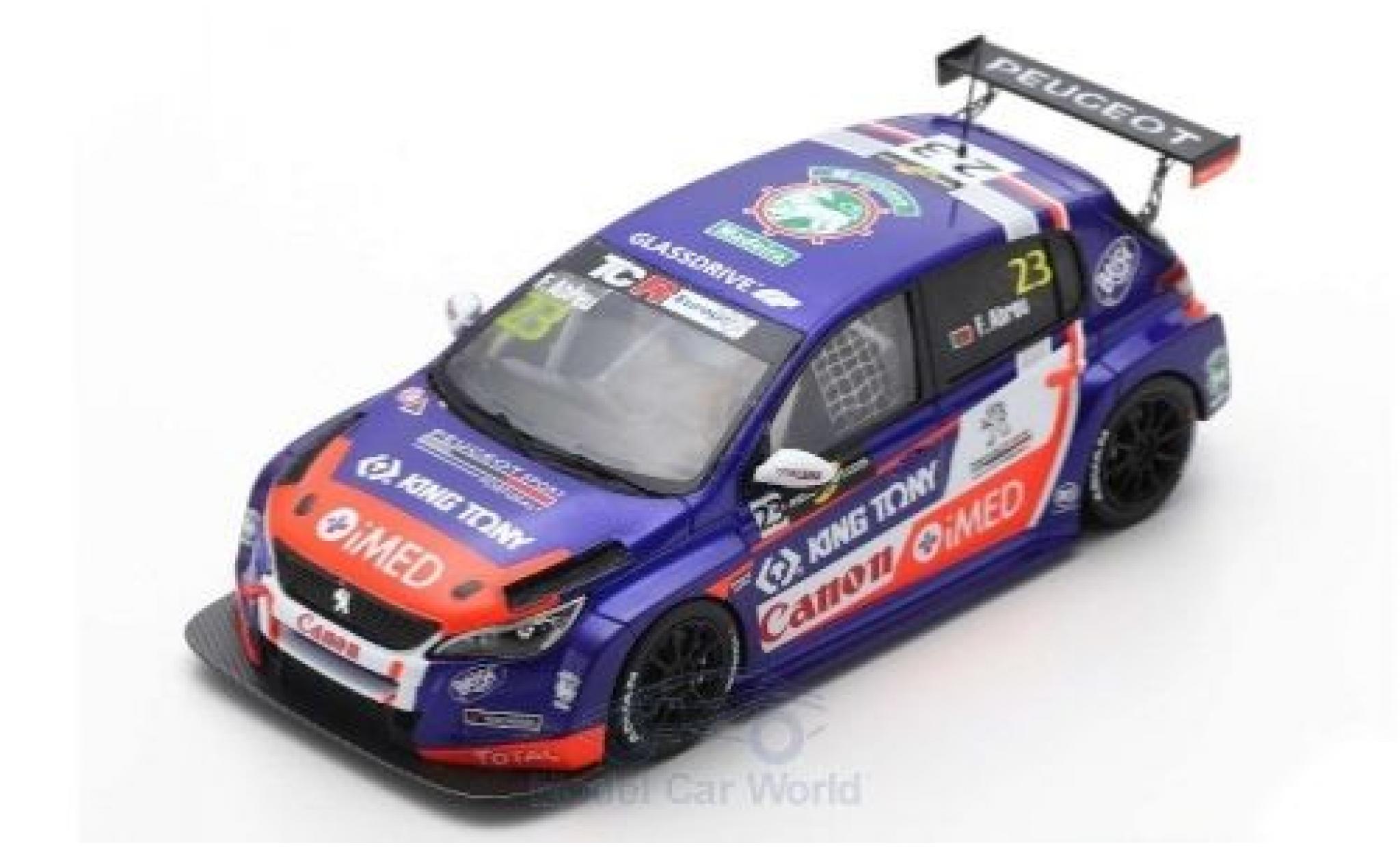 Peugeot 308 1/43 Spark TCR No.23 Sports & You TCR Europe Hungaroring 2018 F.Abreu modelauto
