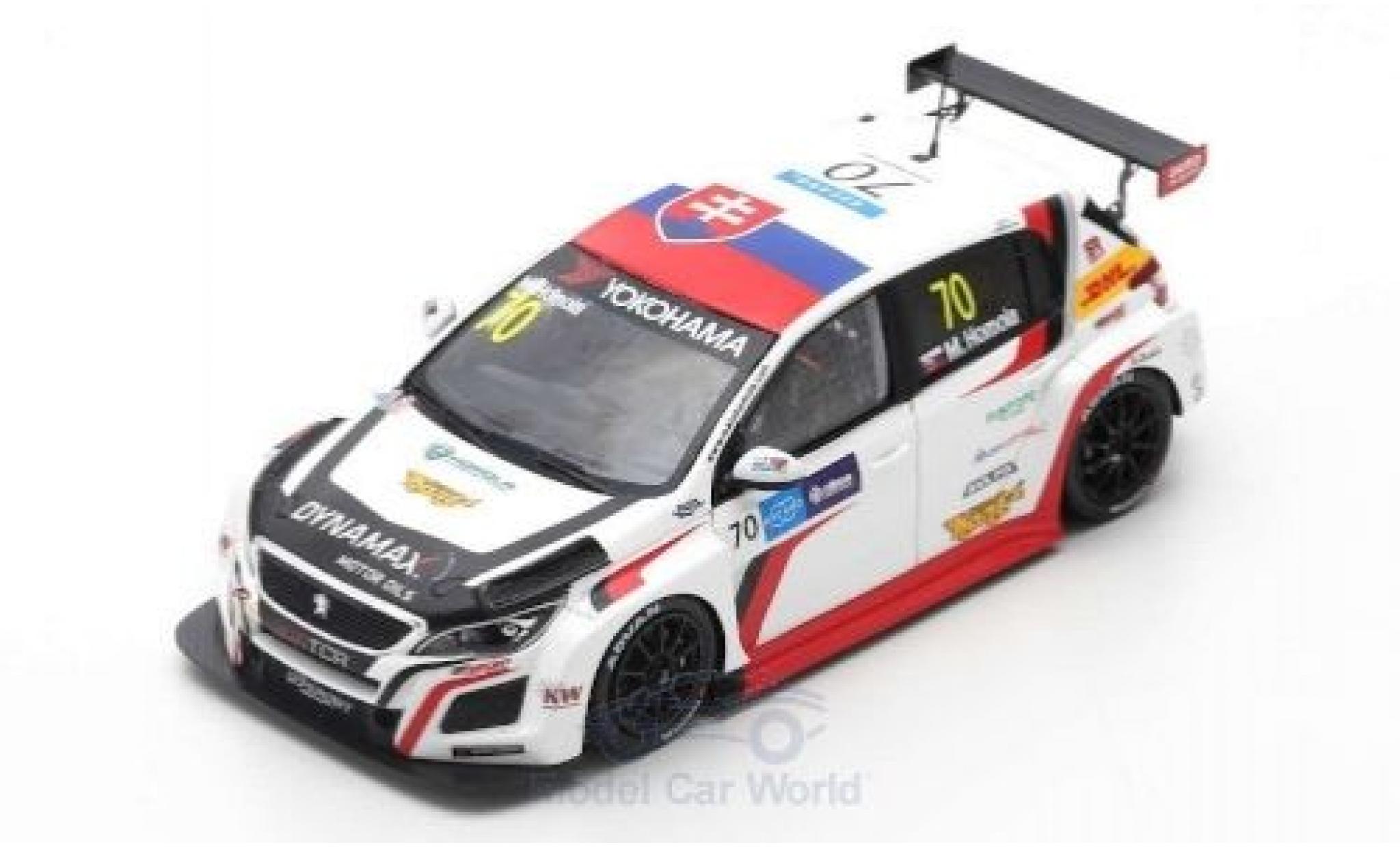 Peugeot 308 1/43 Spark TCR No.70 DG Sport Competition Race WTCR Macau Guia Race 2018 M.Homola modelauto