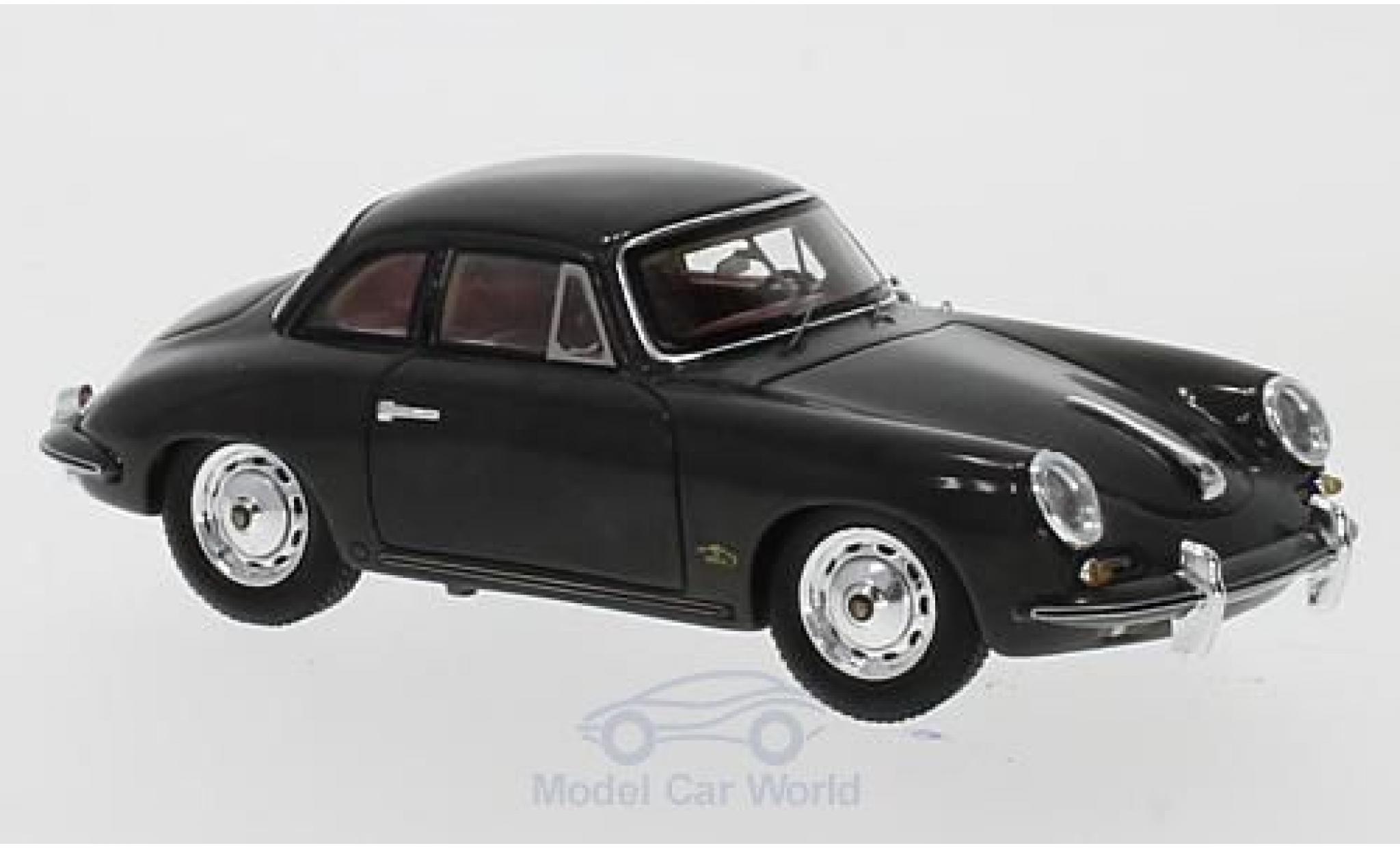 Porsche 356 A 1/43 Spark B t% Karmann Hardtop Coupe grijs 1961 modelauto