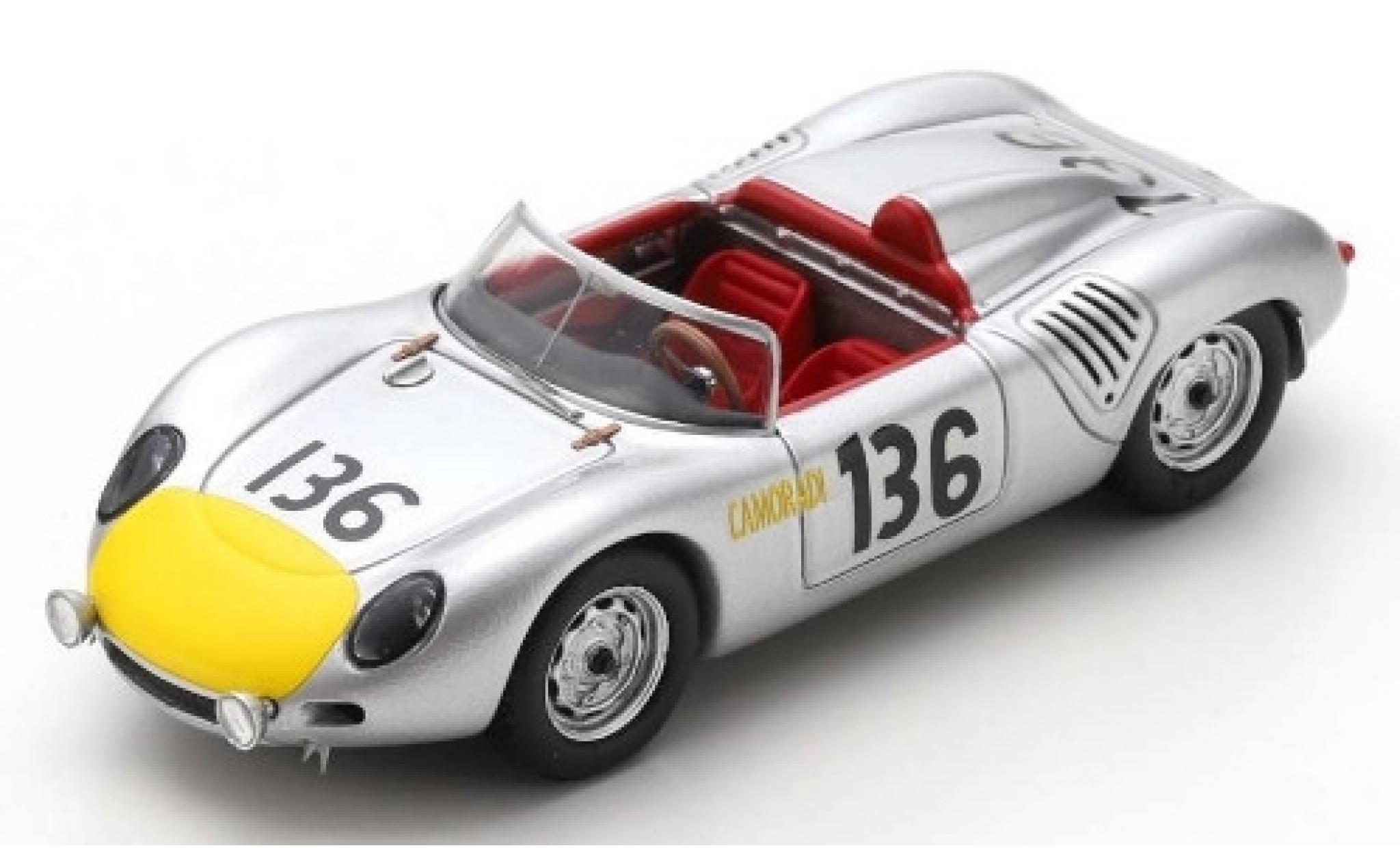 Porsche 718 1/43 Spark RS61 No.136 KG Targa Florio 1961 S.Moss/G.Hill modelauto