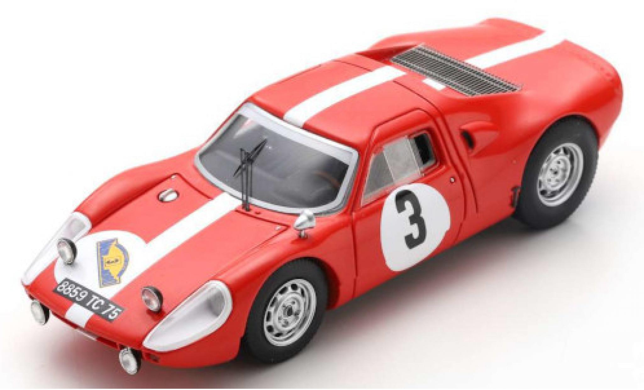 Porsche 904 1/43 Spark GTS No.3 Rallye des Routes du Nord 1966 F.Dumousseau/M.Roques modelauto