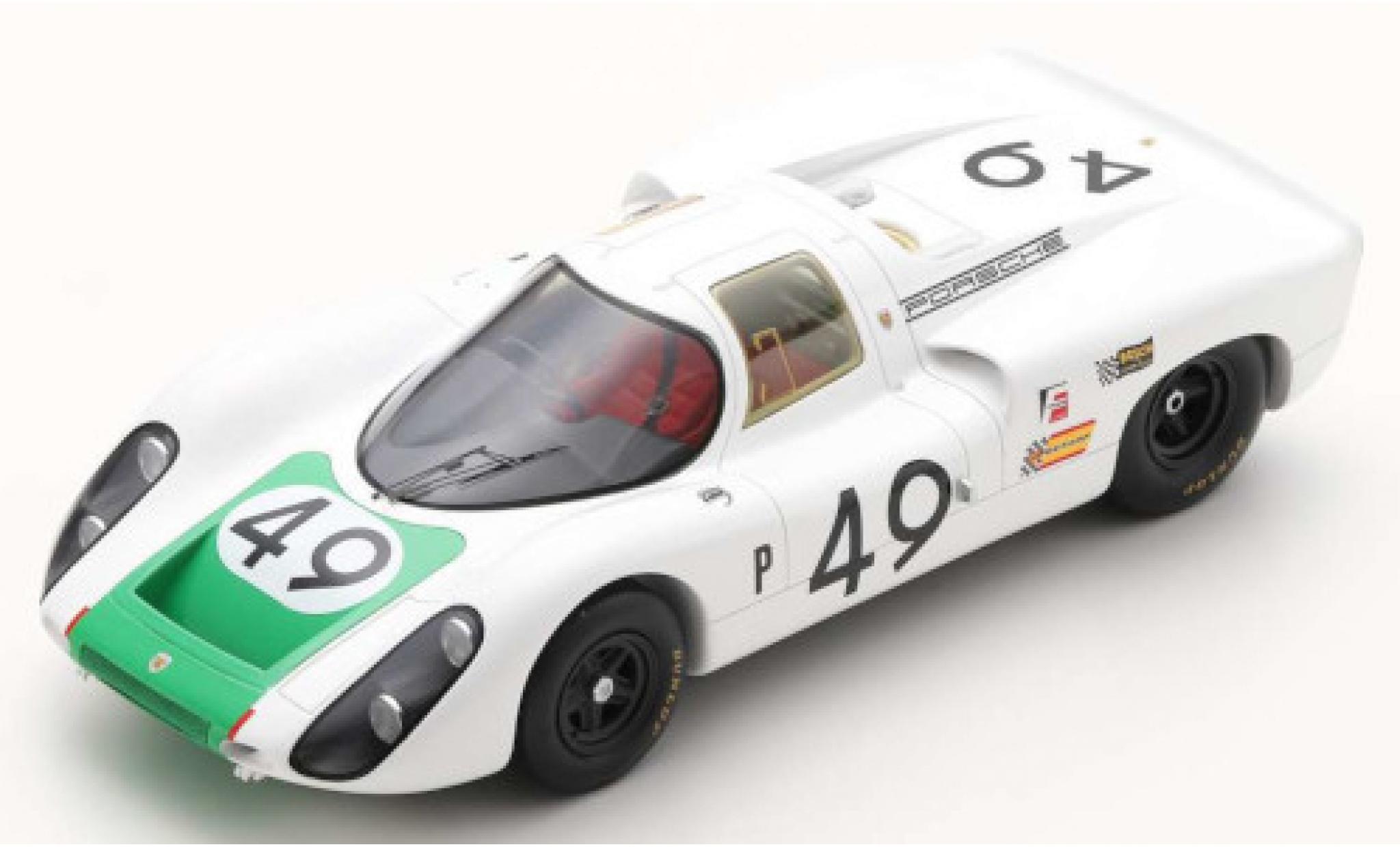 Porsche 907 1/18 Spark C RHD No.49 12h Sebring 1968 H.Herrmann/J.Siffert modelauto