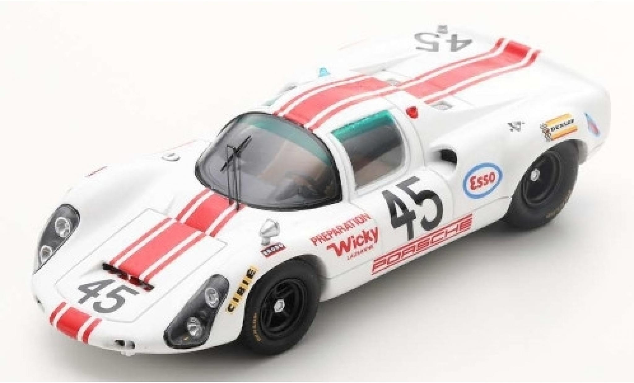 Porsche 910 1/43 Spark No.45 24h Le Mans 1968 J.-P.Hanrioud/A.Wicky modelauto