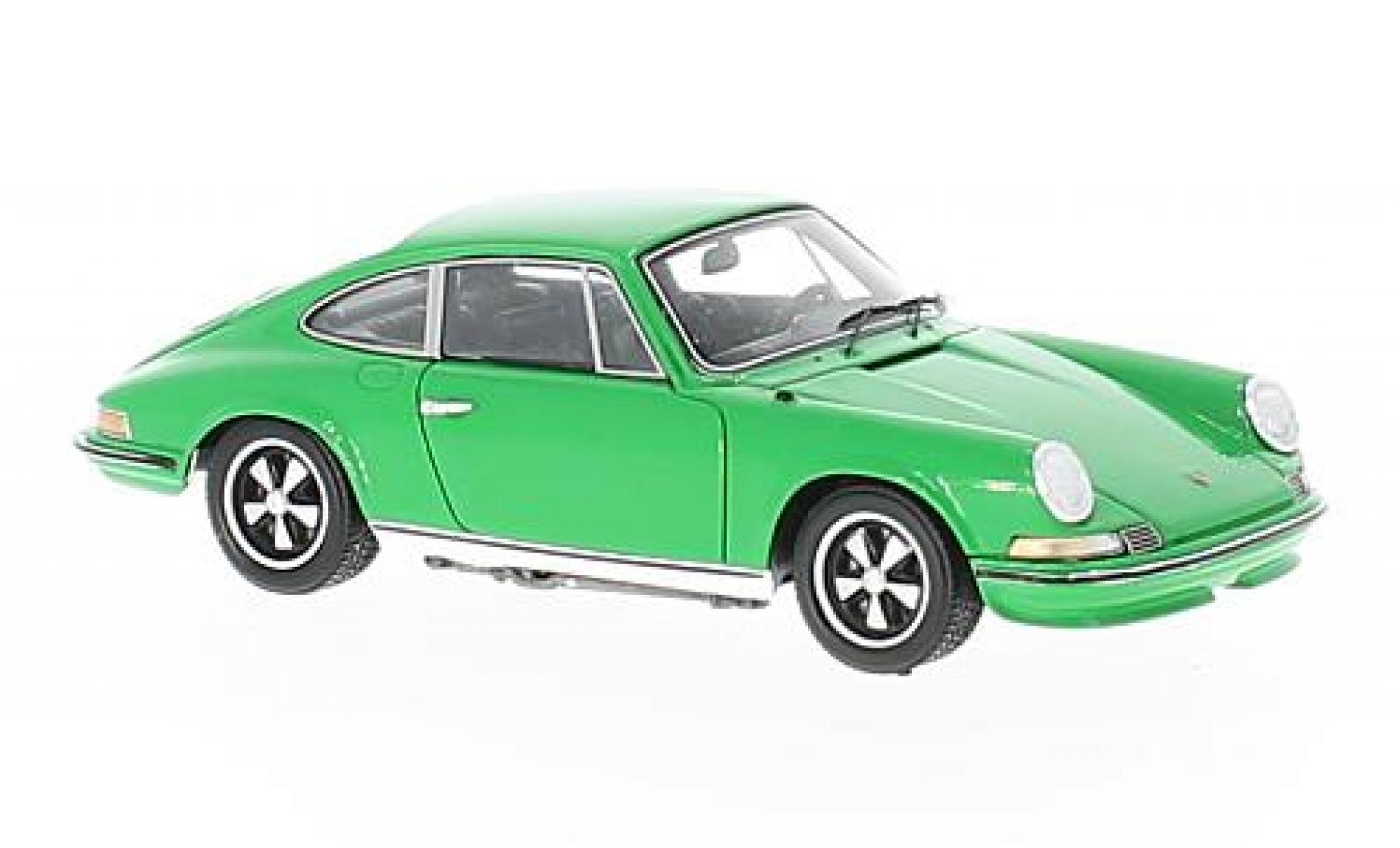 Porsche 911 1/43 Spark 2.4S groen 1972 modelauto