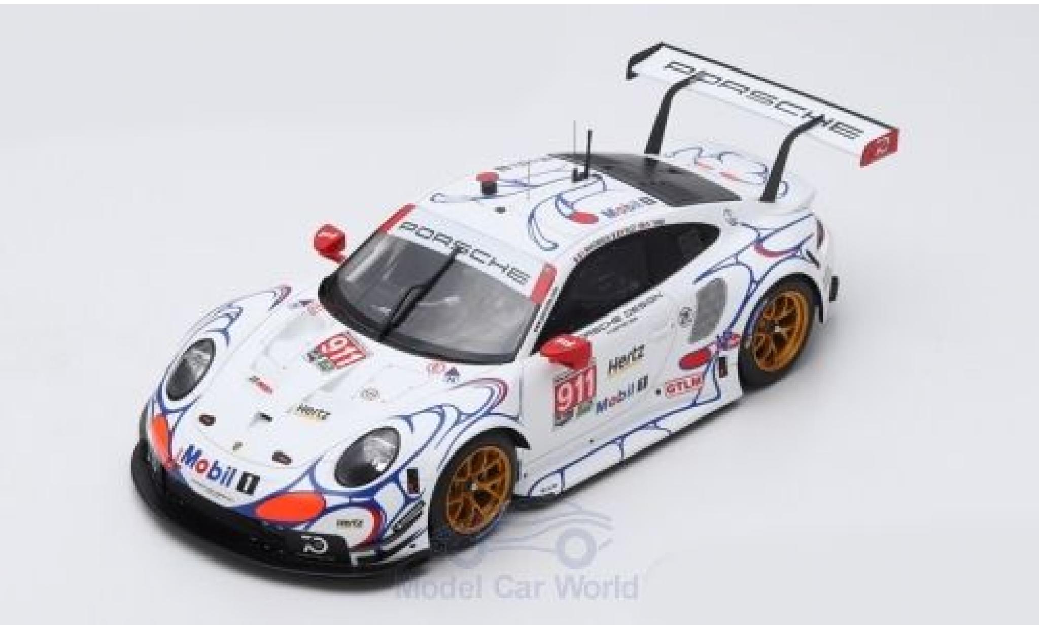 Porsche 991 RSR 1/18 Spark 911 (.2) RSR No.911 GT Team Petit Le Mans 2018 P.Pilet/N.Tandy/F.Makowiecki modelauto