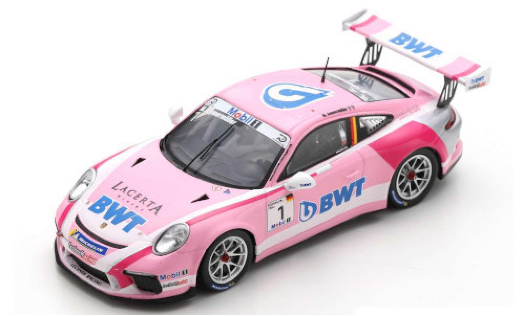 Porsche 991 GT3 Cup 1/43 Spark 911 () GT3 Cup No.1 BWT Supercup 2018 M.Ammerm&uuml;ller modelauto