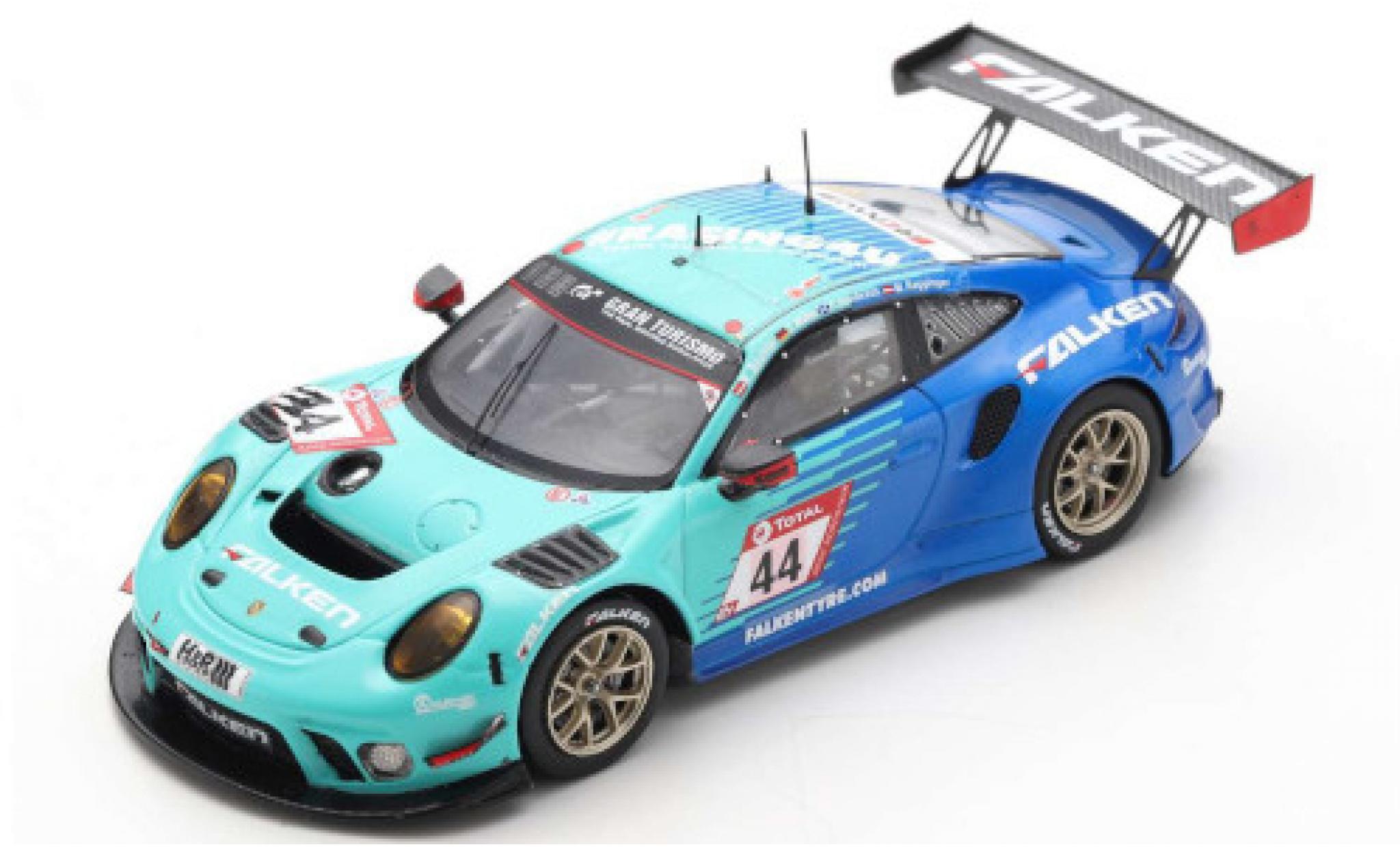 Porsche 992 GT3 R 1/43 Spark 911 (991) GT3 R No.44 Falken Motorsports Falken 24h N&uuml;rburgring 2020 K.Bachler/S.M&uuml;ller/P.Dumbreck/M.Ragginger modelauto