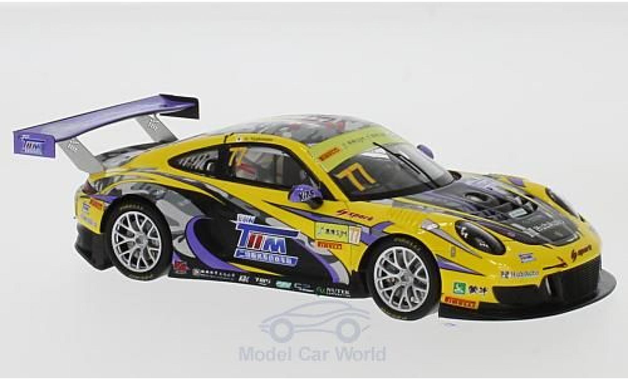 Porsche 991 GT3 R 1/43 Spark 911 () GT3 R No.77 HubAuto Racing Fia GT World Cup Macau 2017 H.Yoshimoto modelauto