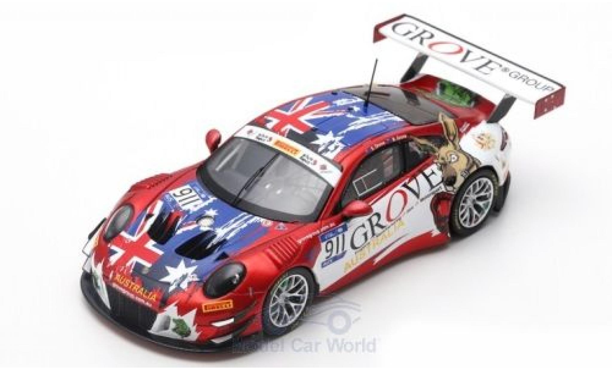 Porsche 991 GT3 R 1/43 Spark 911 () GT3 R No.911 Herberth Motorsport FIA GT Nations Cup Bahrain 2018 Team Australia S.Grove/B.Grove modelauto