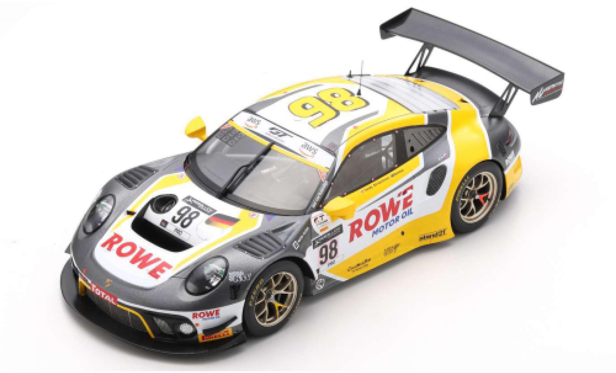 Porsche 992 GT3 R 1/18 Spark 911 (991) GT3 R No.98 Rowe Racing 24h Spa 2020 L.Vanthoor/N.Tandy/E.Bamber modelauto