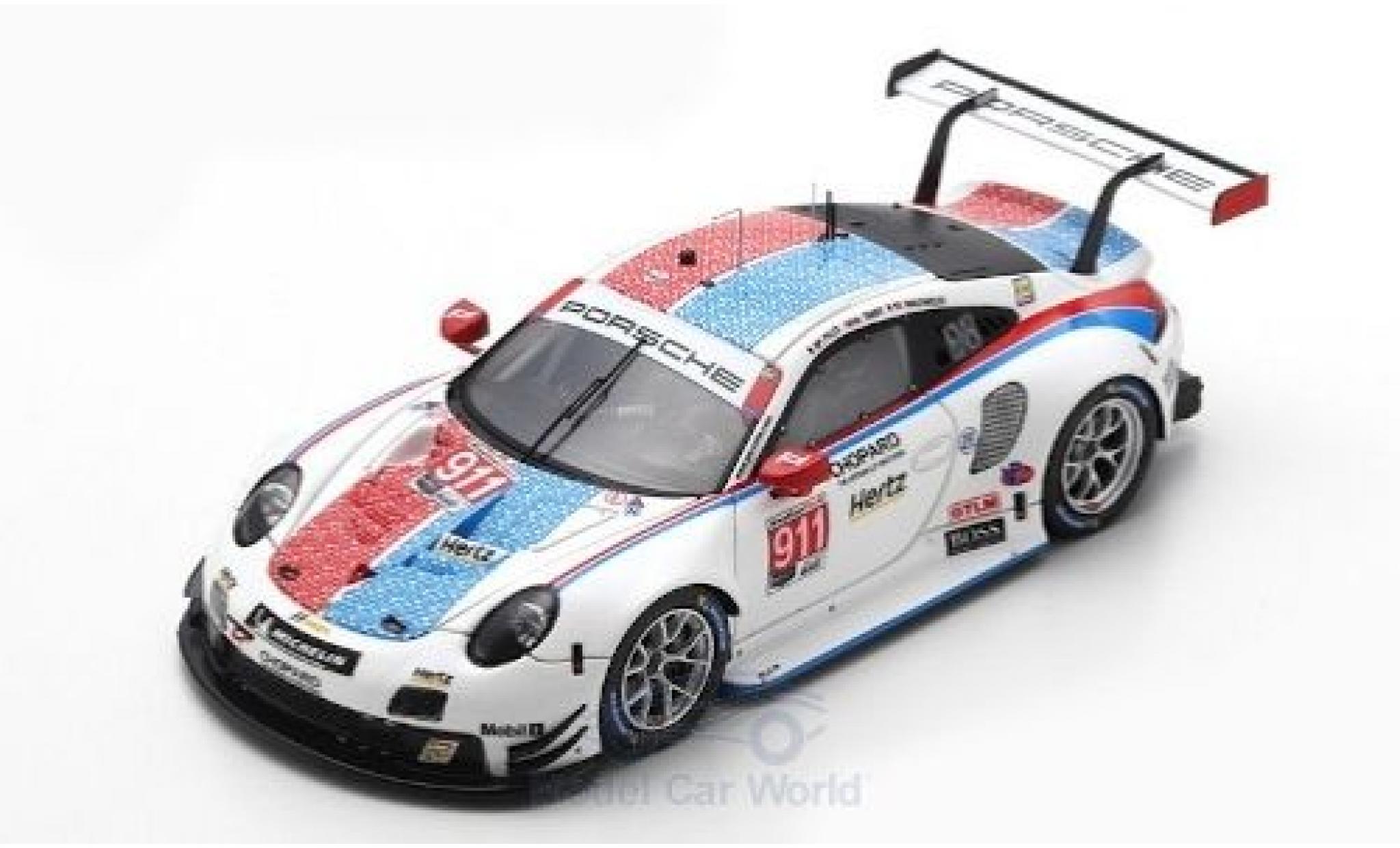 Porsche 992 RSR 1/43 Spark 911 (991) RSR No.911 GT Team 12h Sebring 2019 P.Pilet/N.Tandy/F.Makowiecki modelauto
