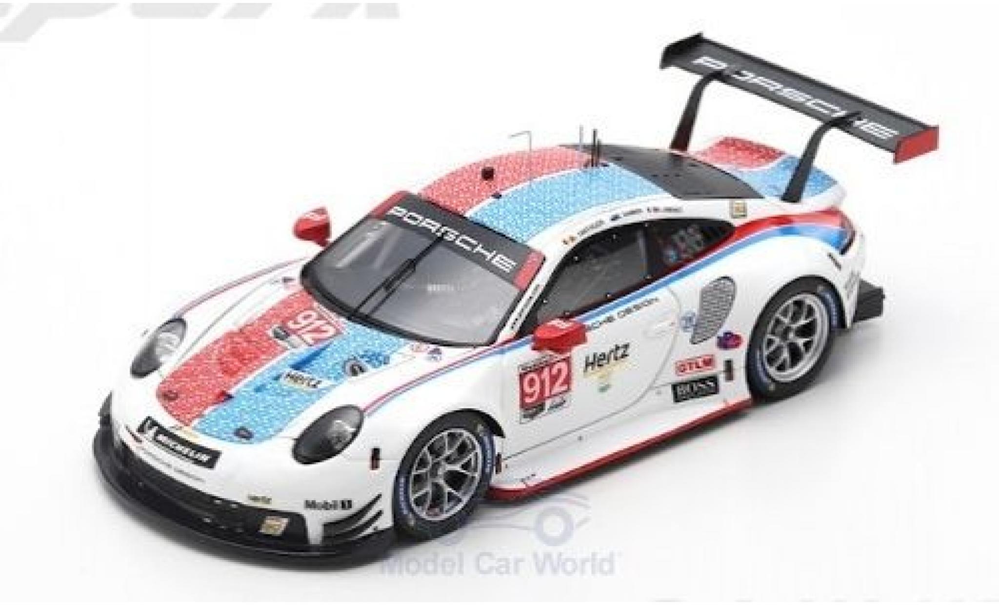 Porsche 992 RSR 1/43 Spark 911 (991) RSR No.911 GT Team 24h Daytona 2019 P.Pilet/N.Tandy/F.Makowiecki modelauto