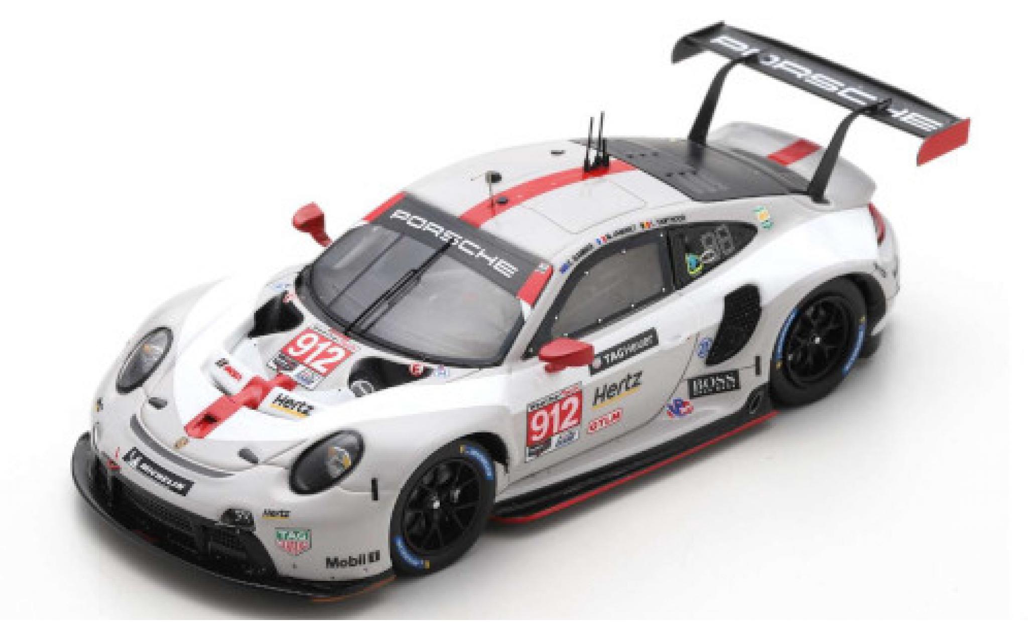 Porsche 992 RSR 1/43 Spark 911 (991) RSR No.912 GT Team 24h Daytona 2020 E.Bamber/M.Jaminet/L.Vanthoor modelauto