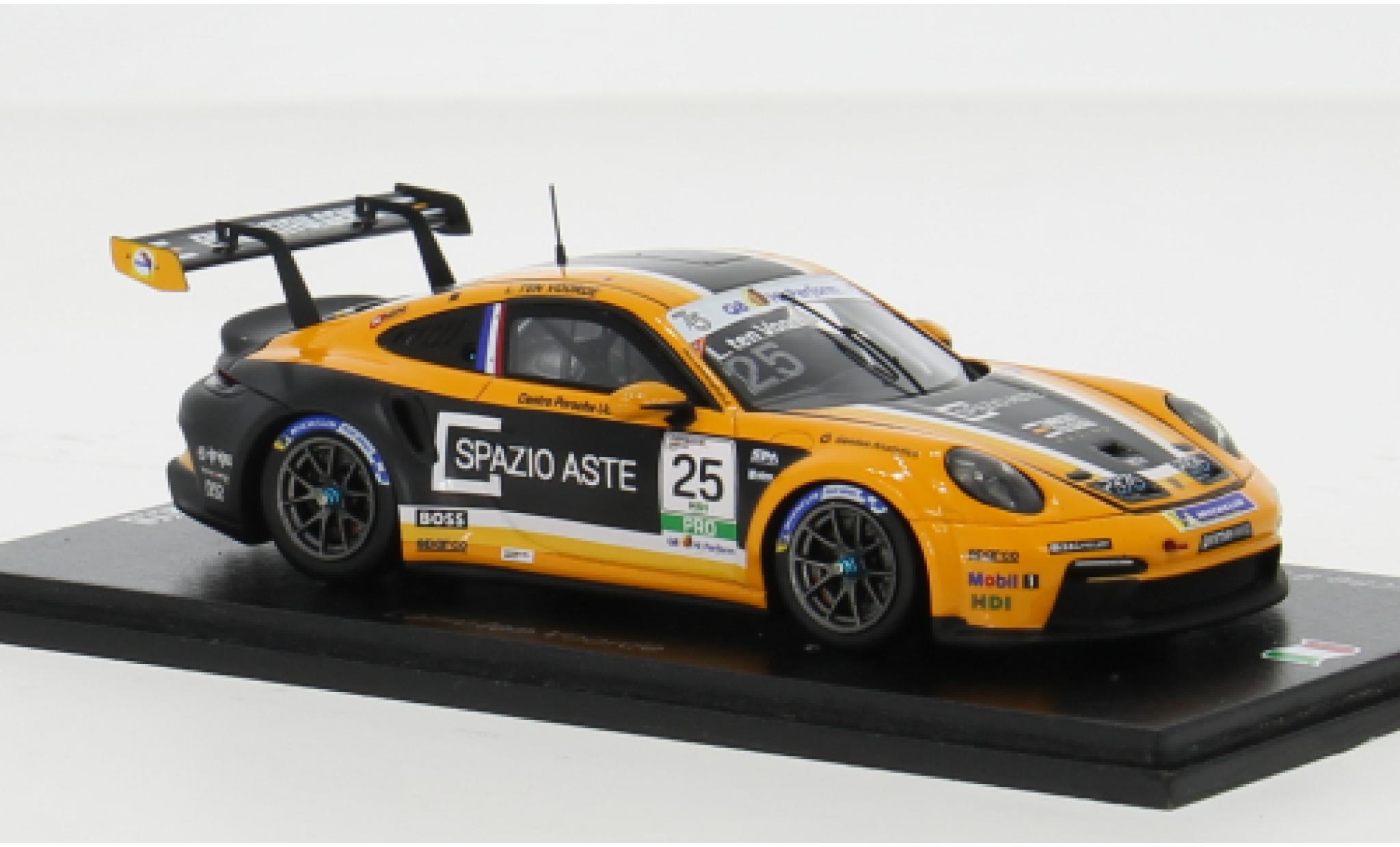 Porsche 992 GT3 1/43 Spark 911  Cup No.25 Carrera Cup Italia 2023 1:43 modelauto