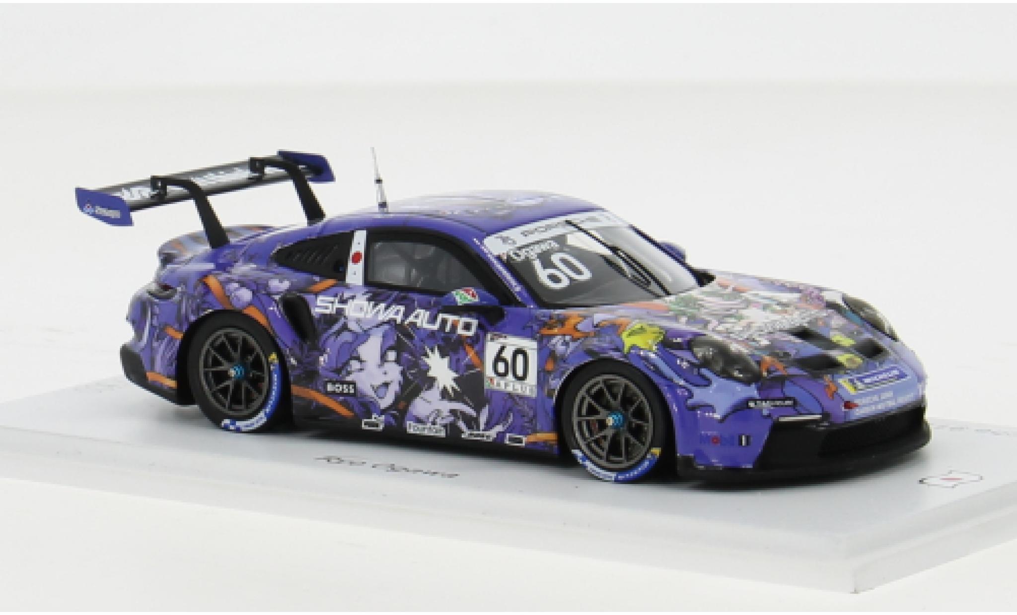 Porsche 992 GT3 1/43 Spark 911  Cup No.60 Carrera Cup Japan 2023 1:43 modelauto