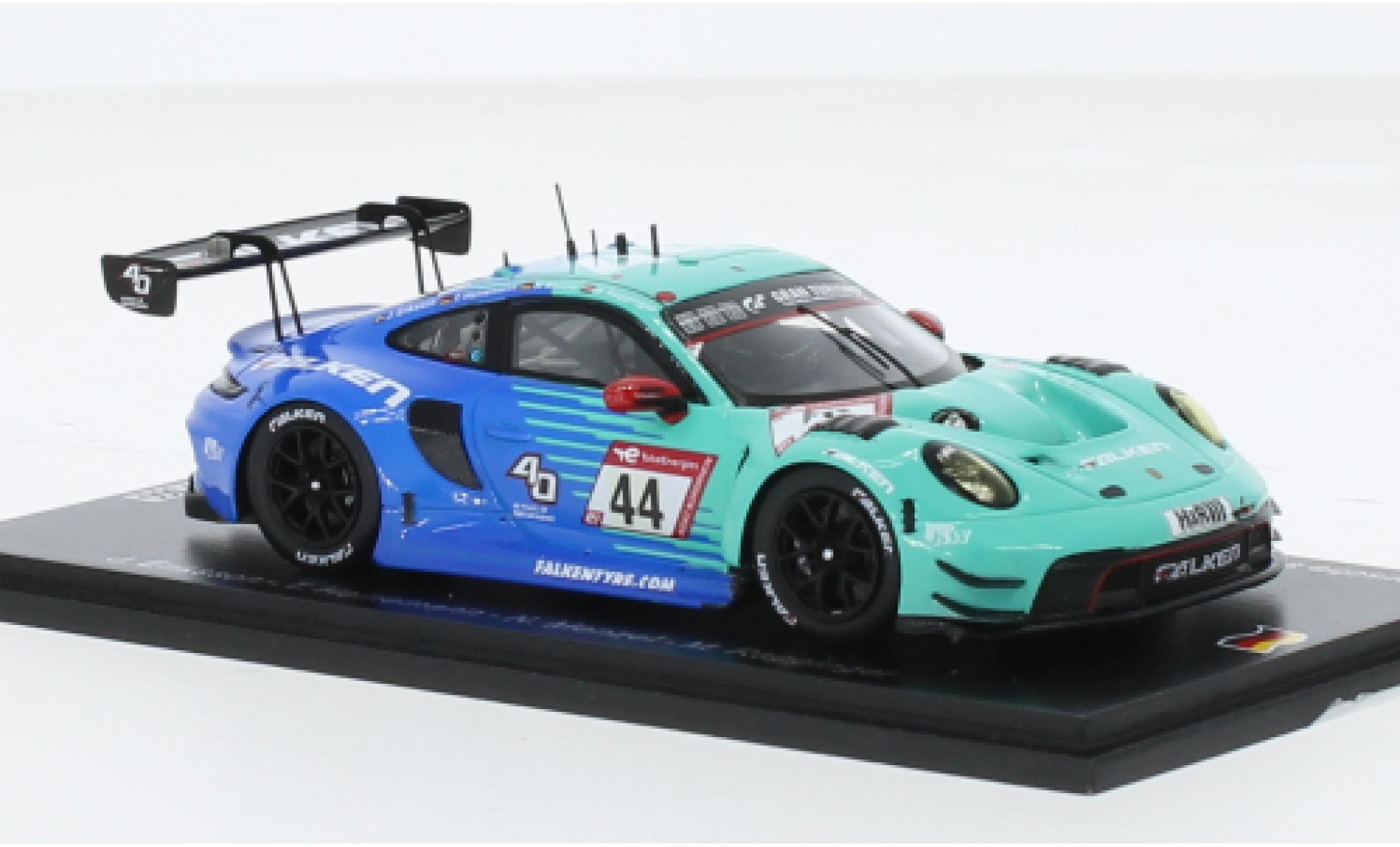 Porsche 992 GT3 R 1/43 Spark 911  No.44 Falken Motorsports Falken 24h N&uuml;rburgring 2023 1:43 modelauto