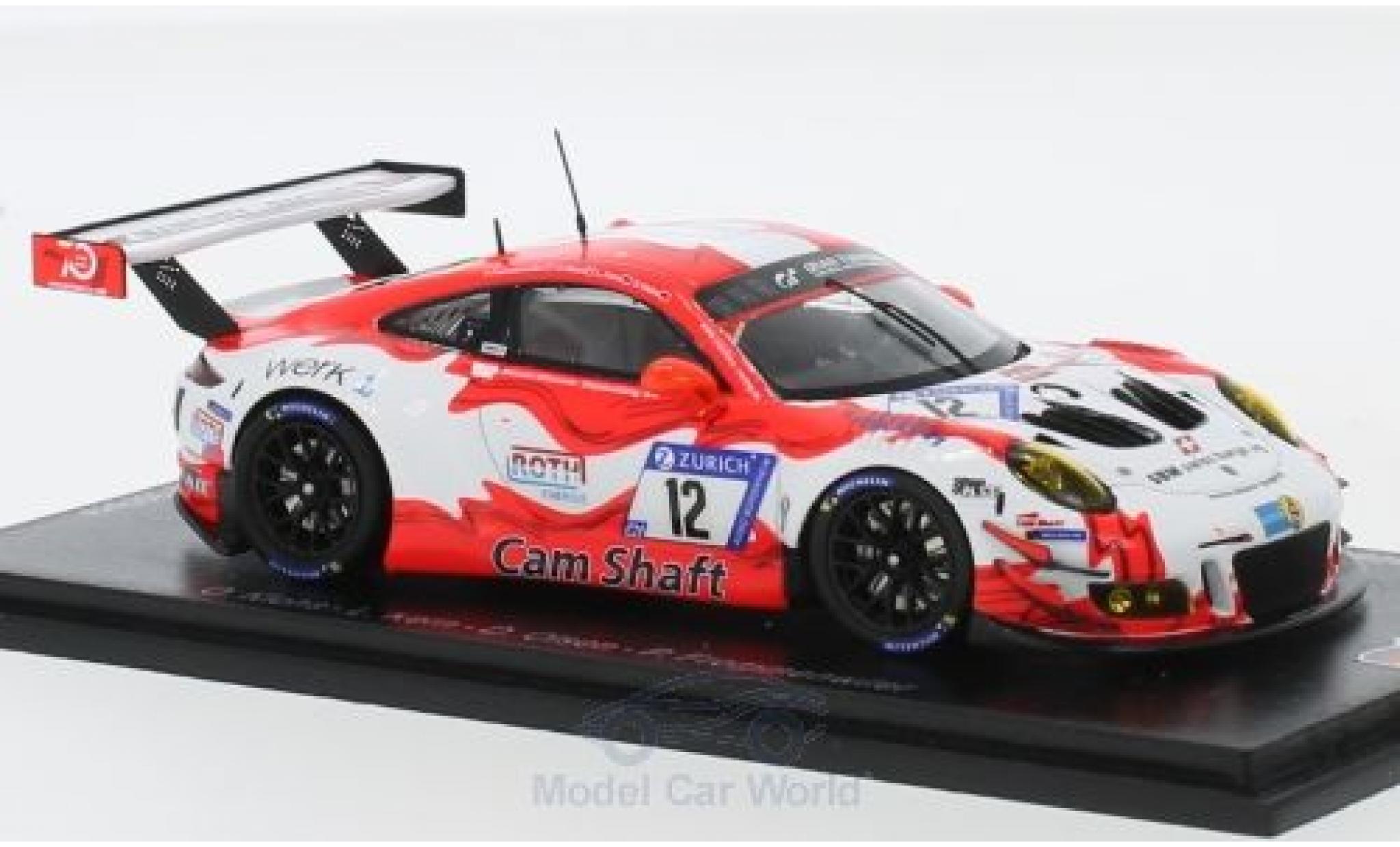 Porsche 991 GT3 R 1/43 Spark 911 (997) GT3 R No.12 Manthey Racing 24h N&uuml;rburgring 2018 O.Klohs/L.Kern/D.Olsen/P.Frommenwiler modelauto