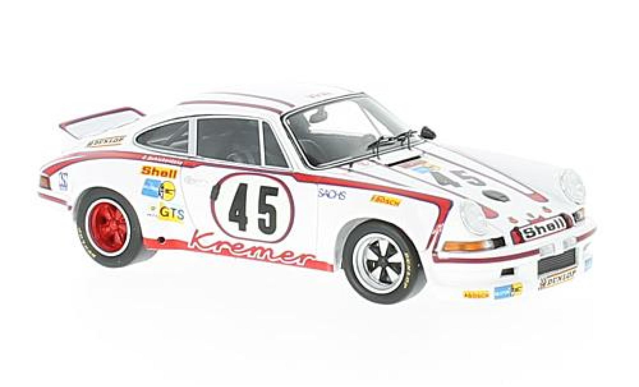 Porsche 911 1/43 Spark Carrera No.45 Kremer Racing Team 24h Le Mans 1973 E.Kremer/C.Schickentanz/P.Keller modelauto