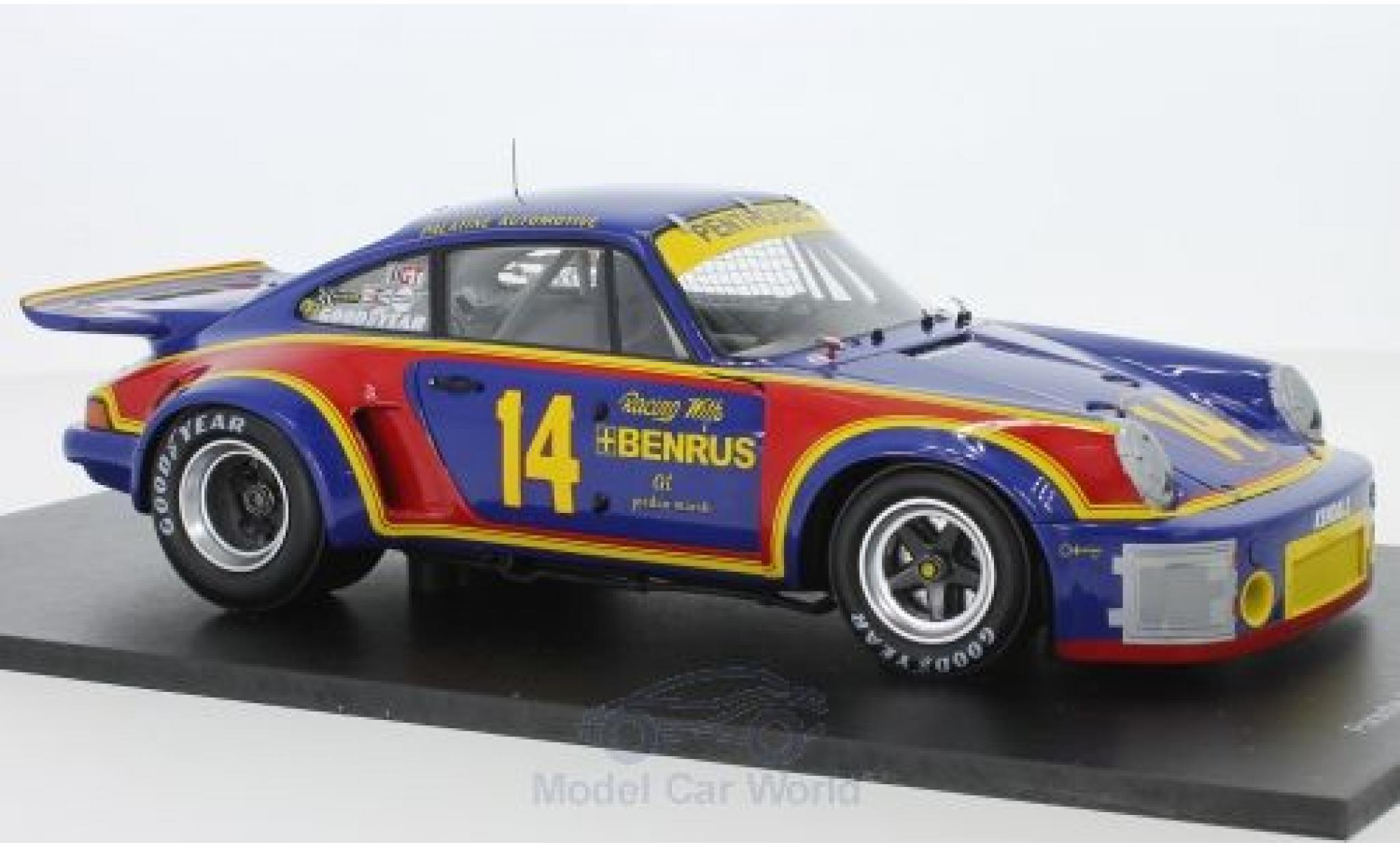 Porsche 930 RSR 1/18 Spark 911 Carrera RSR 3.0 No.14 12h Sebring 1976 A.Holbert/M.Keyser modelauto