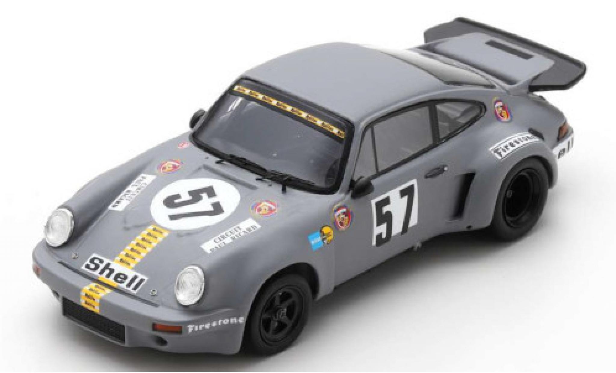Porsche 930 RSR 1/43 Spark 911 Carrera RSR 3.0 No.57 Gelo Racing 1000km Le Castellet 1974 T.Schenken/R.Stommelen modelauto