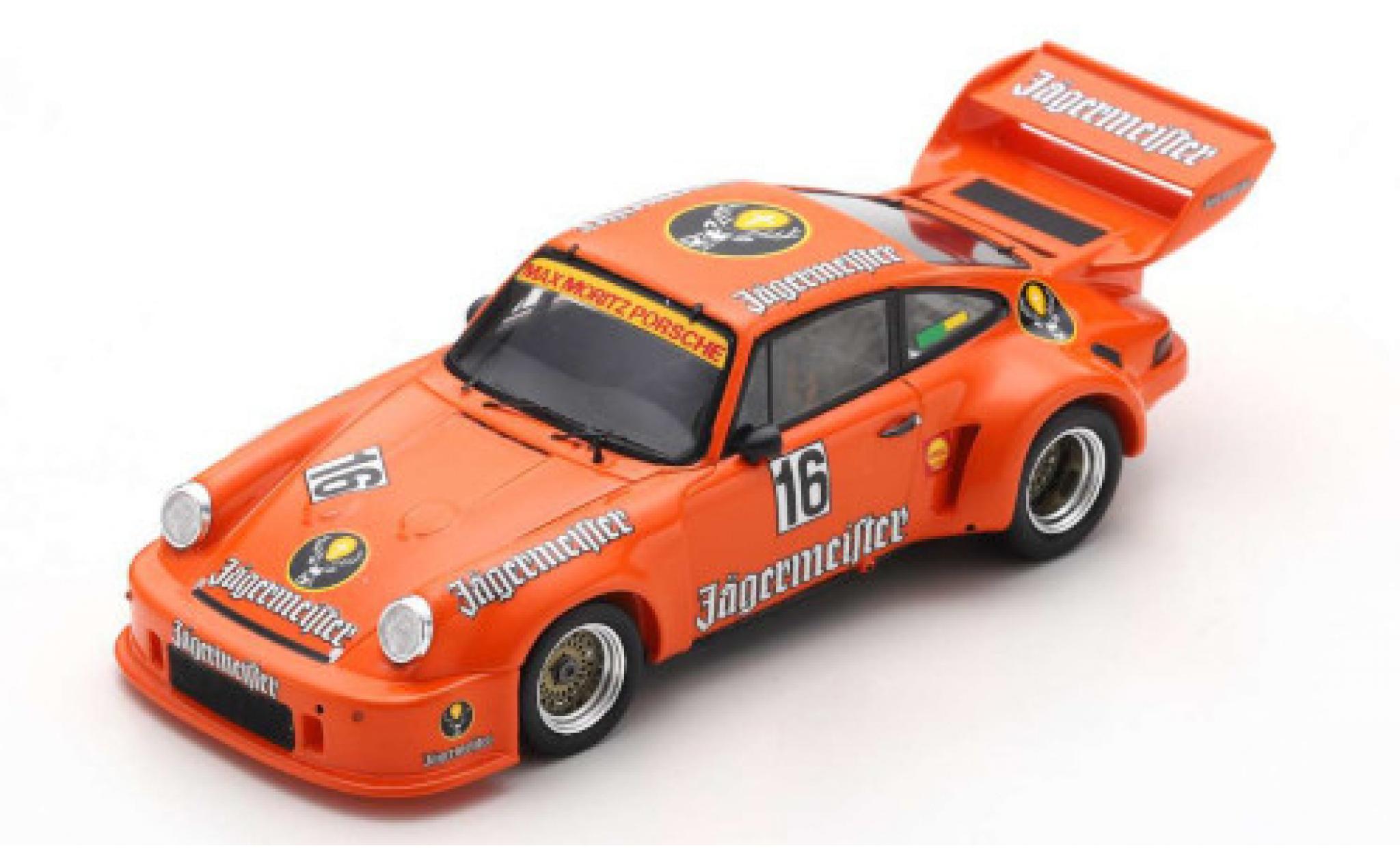 Porsche 930 RSR 1/43 Spark 911 Carrera RSR No.16 J&auml;germeister 1000 Km N&uuml;rburgring 1977 E.Schimpf/A.Fischhaber modelauto