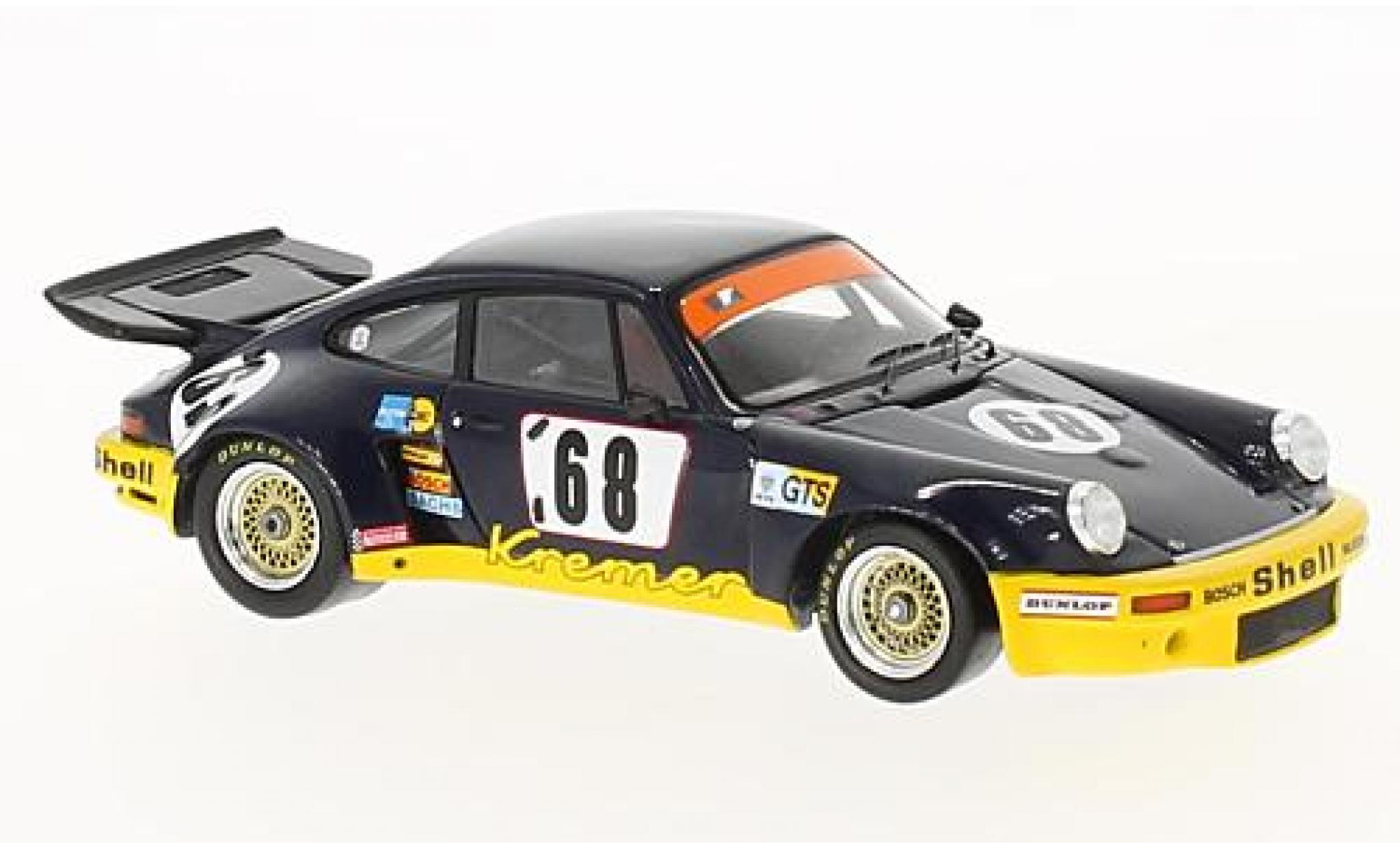 Porsche 930 RSR 1/43 Spark 911 Carrera RSR No.68 Kremer Samson 24h Le Mans 1974 avec Decals H.Heyer/E.Kremer/P.Keller modelauto