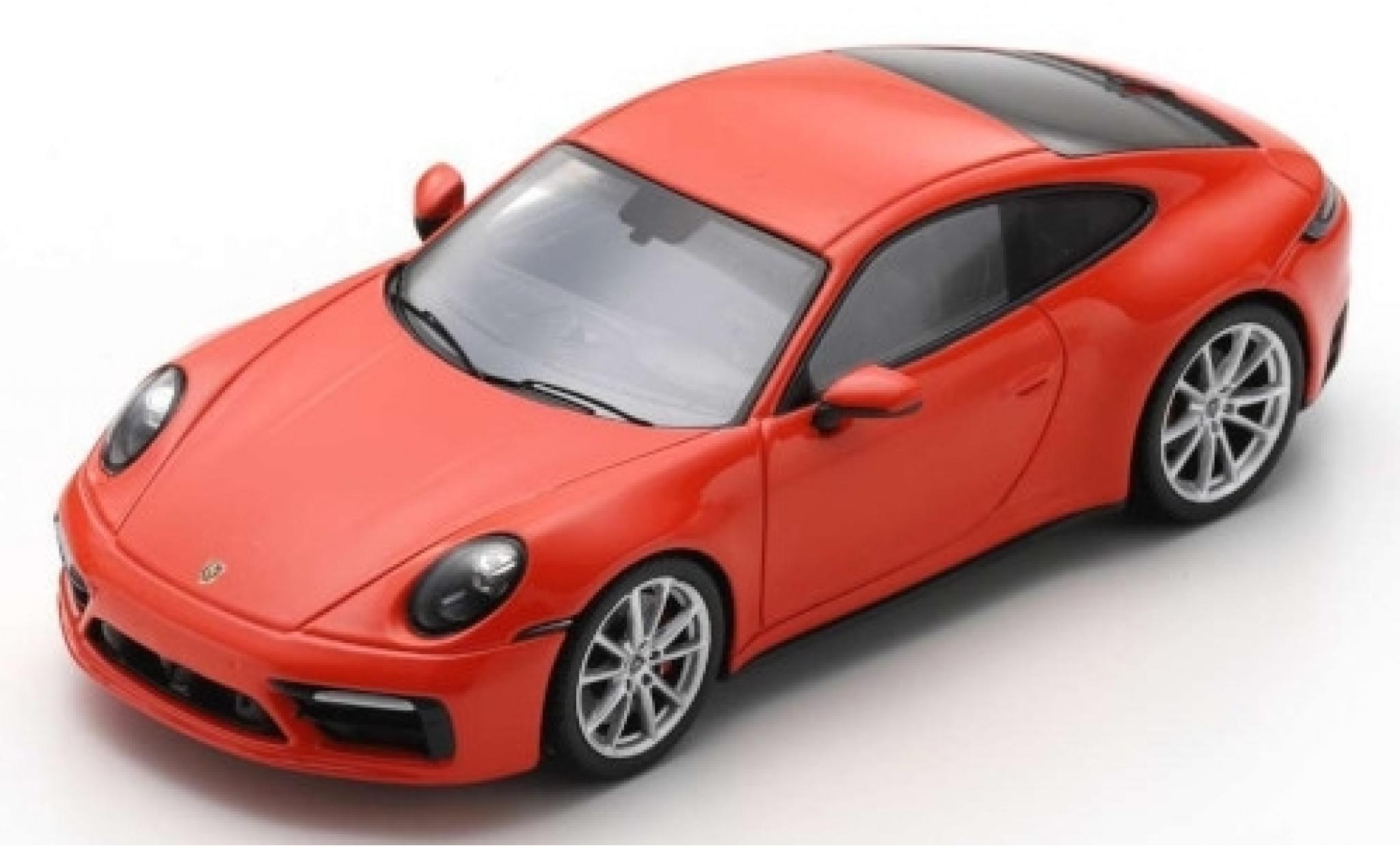 Porsche 992 S 1/43 Spark 911 Carrera S () rood 2019 modelauto