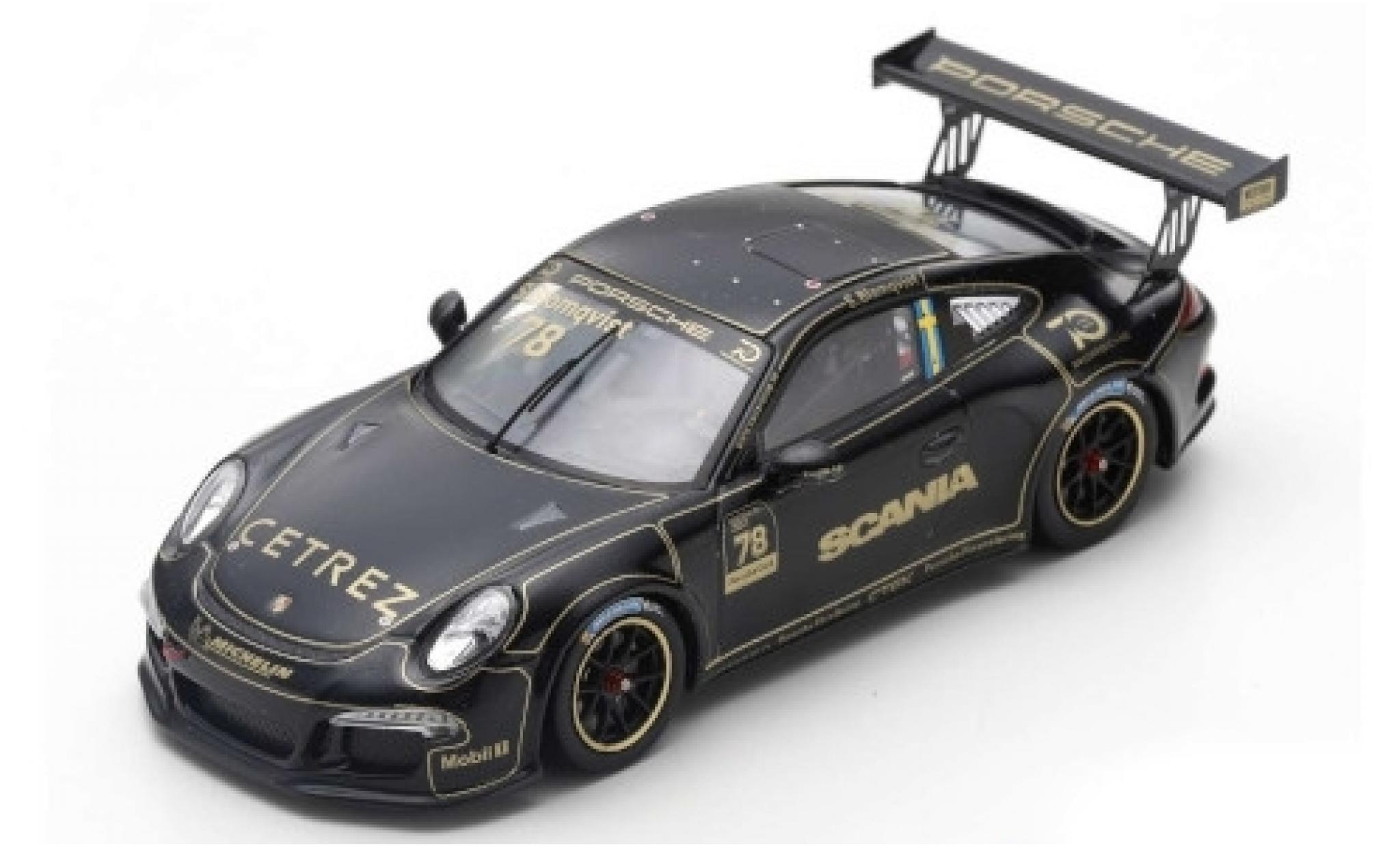 Porsche 991 GT3 Cup 1/43 Spark 911 GT3 Cup ( II) No.78 Carrera Cup Scandinavia Anderstorp 2018 Tribute to Ronnie Peterson S.Blomqvist modelauto