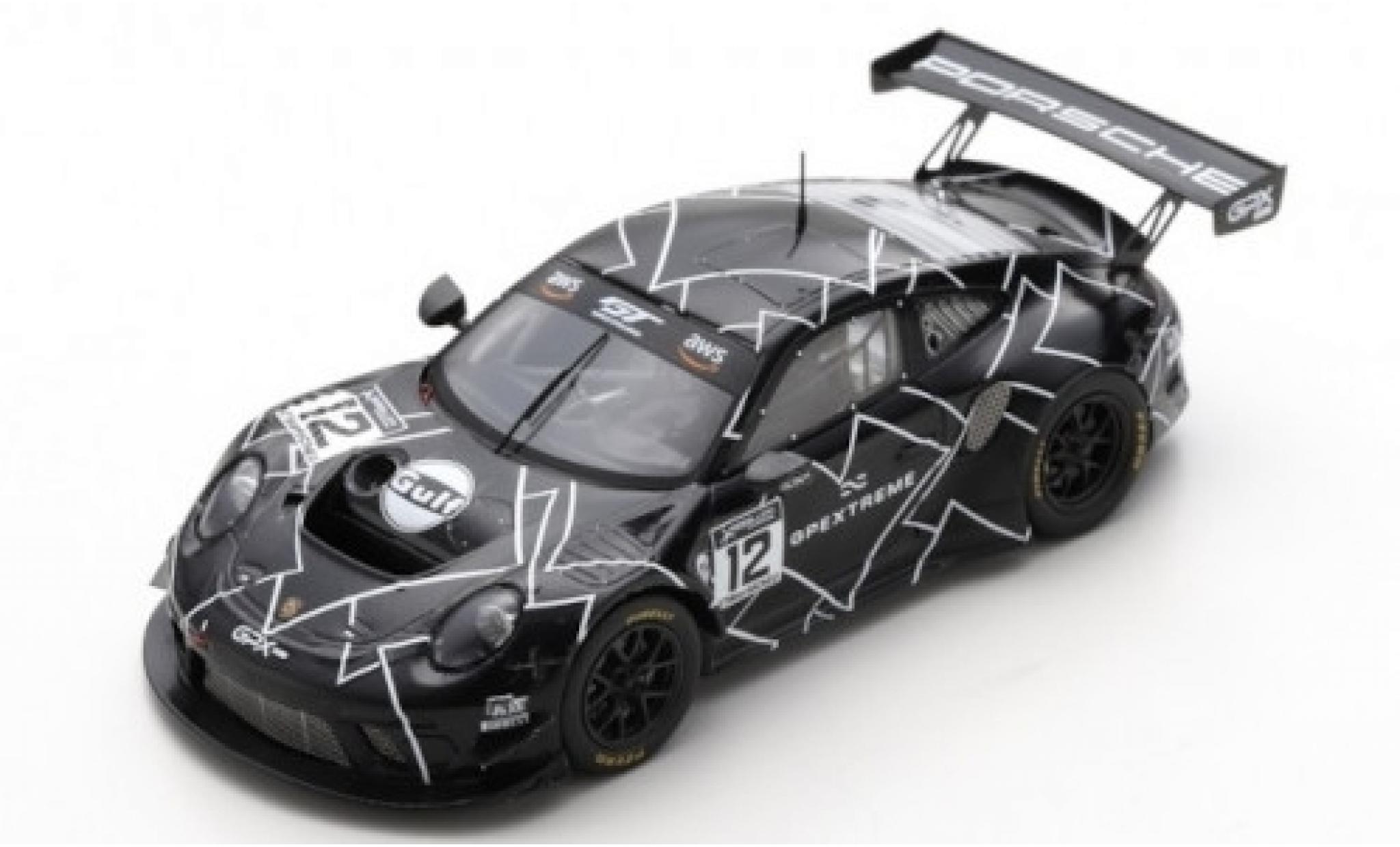 Porsche 992 GT3 R 1/43 Spark 911 GT3 R (991.2) No.12 GPX Racing Training Paul Ricard 2019 The Diamond modelauto