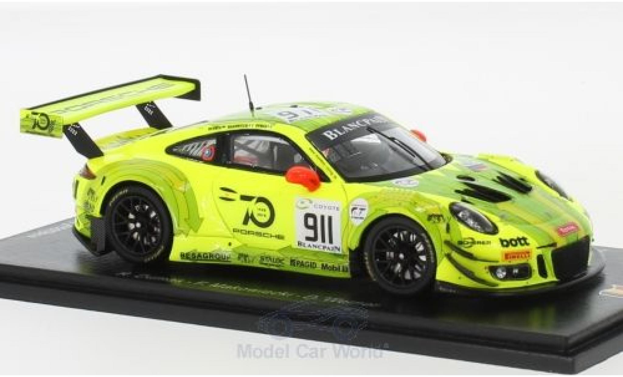 Porsche 991 GT3 R 1/43 Spark 911 GT3 R () No.911 Manthey Racing 24h Spa 2018 F.Makowiecki/R.Dumas/D.Werner modelauto